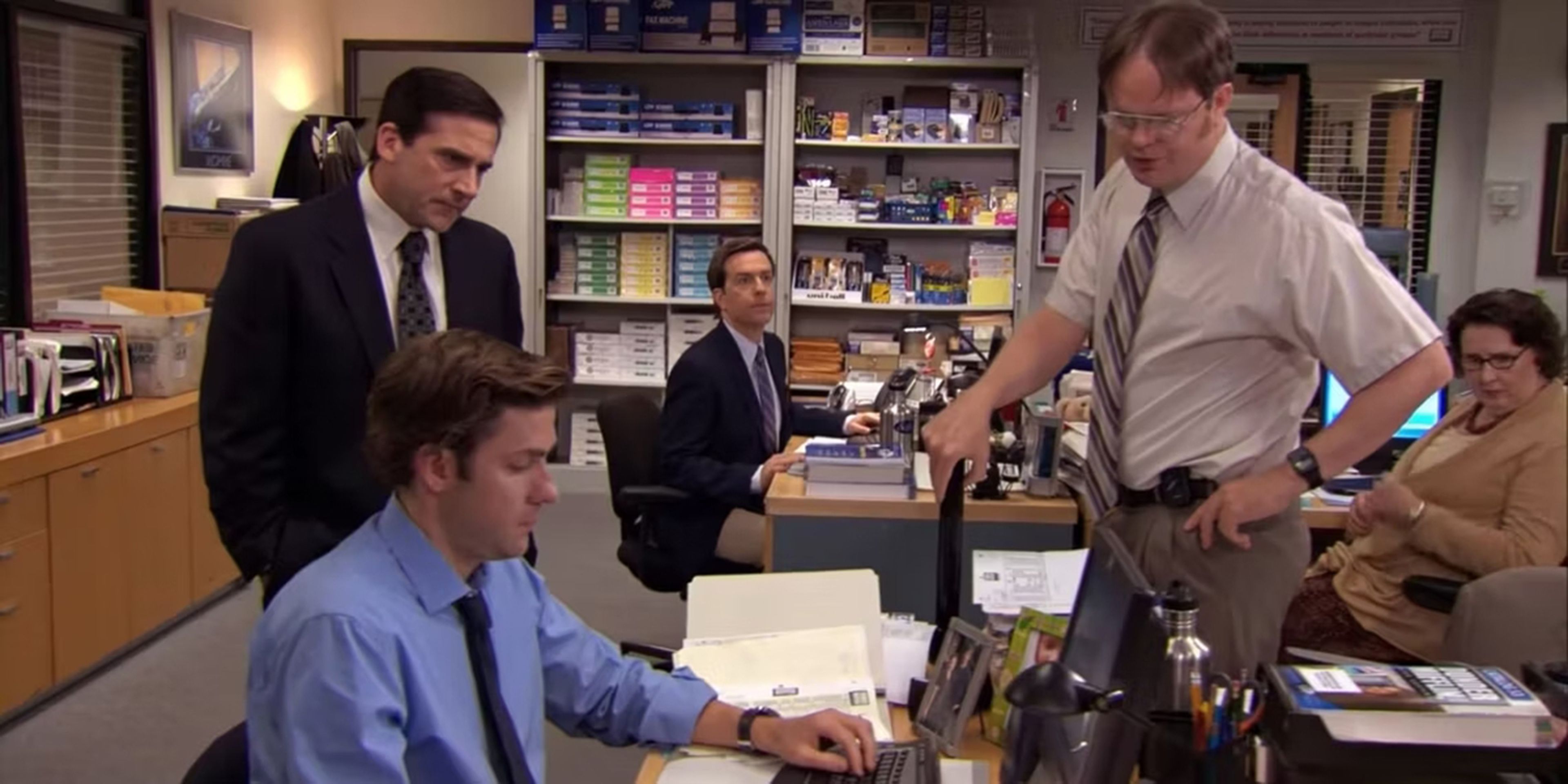 Escena de la serie The Office