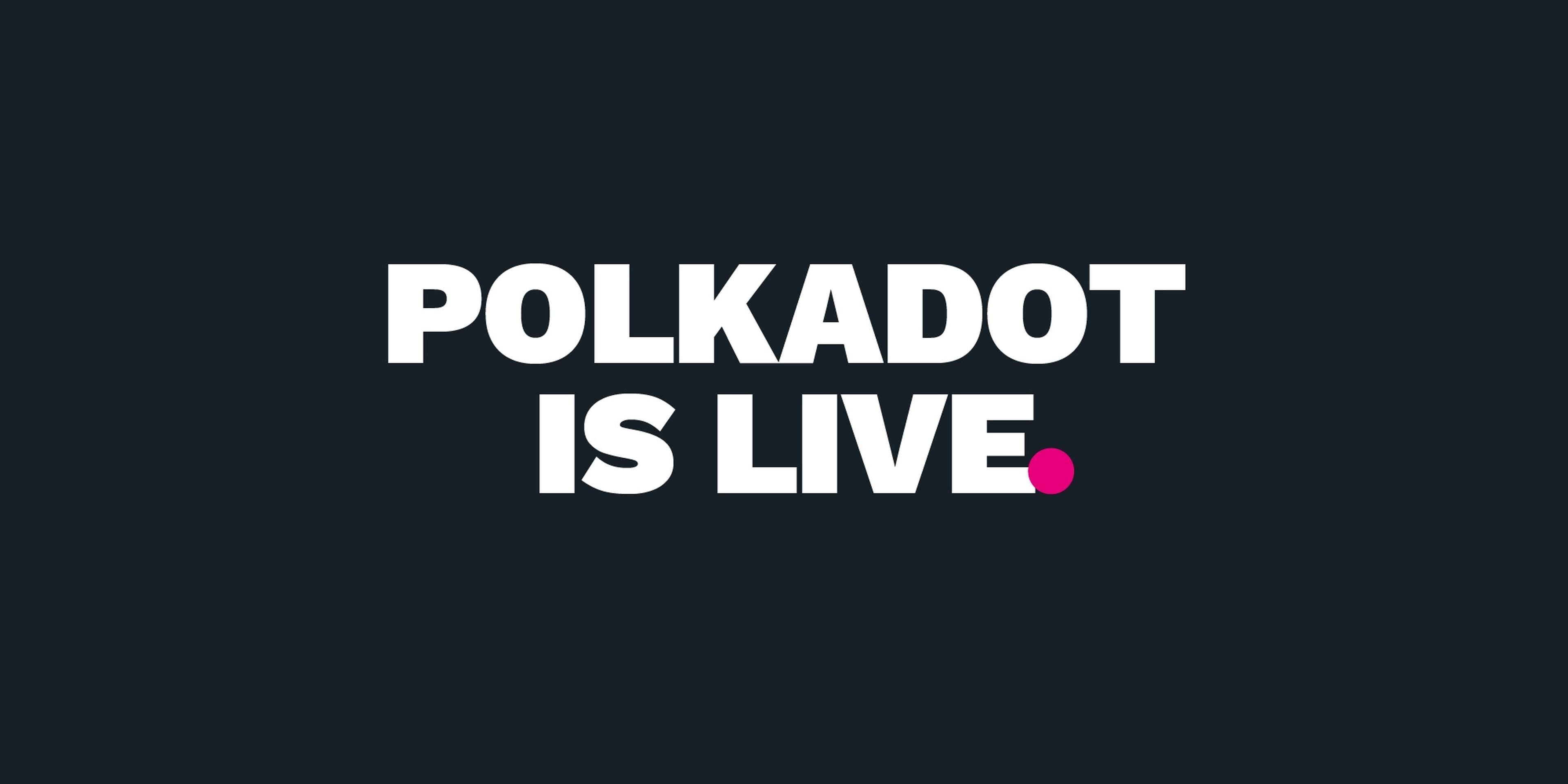Imagen de la noticia de la web de Polkadot en la que anunciaban su lanzamiento. 