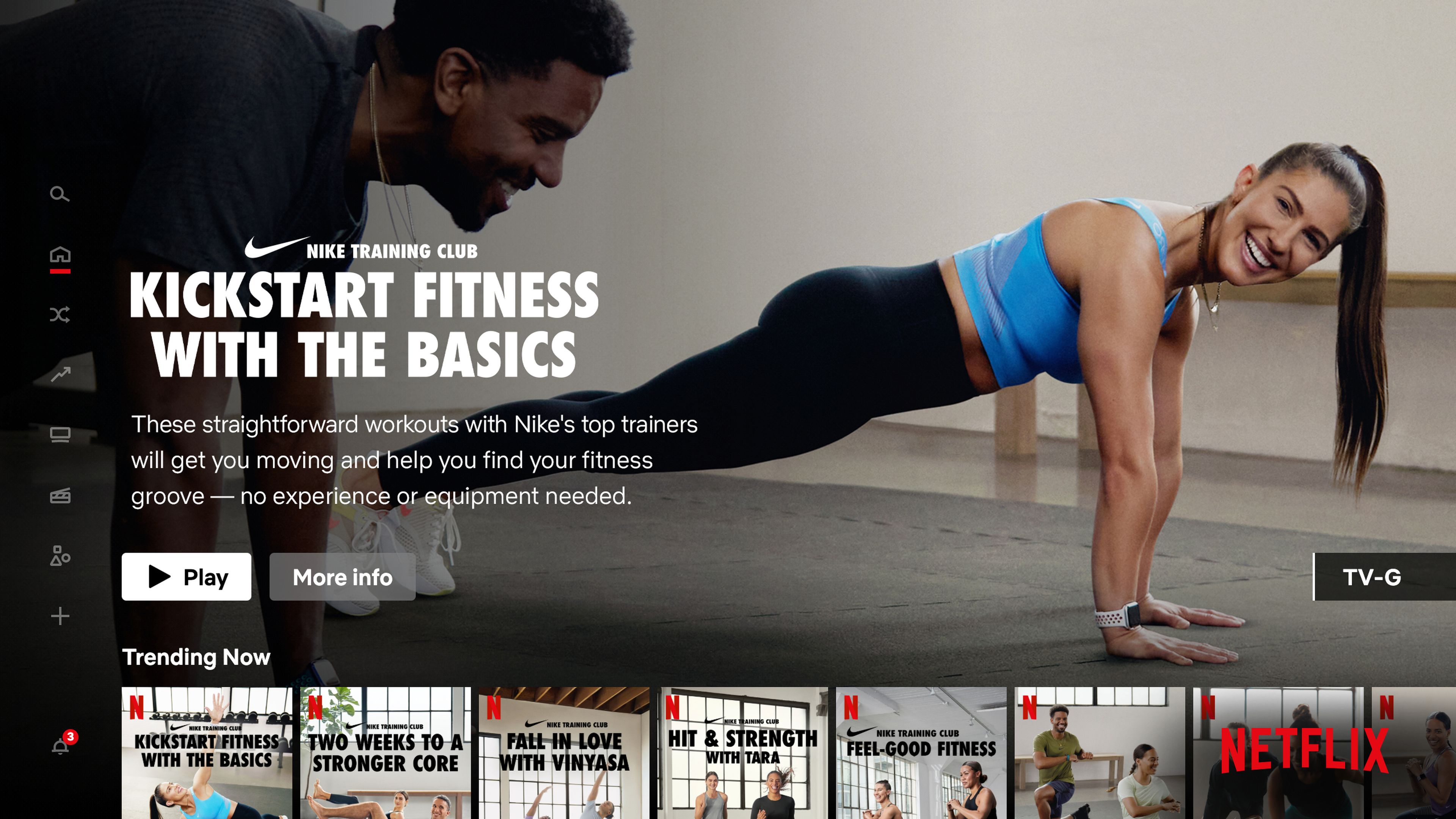 Netflix emitirá entrenamientos de Nike en su plataforma de 'streaming'.