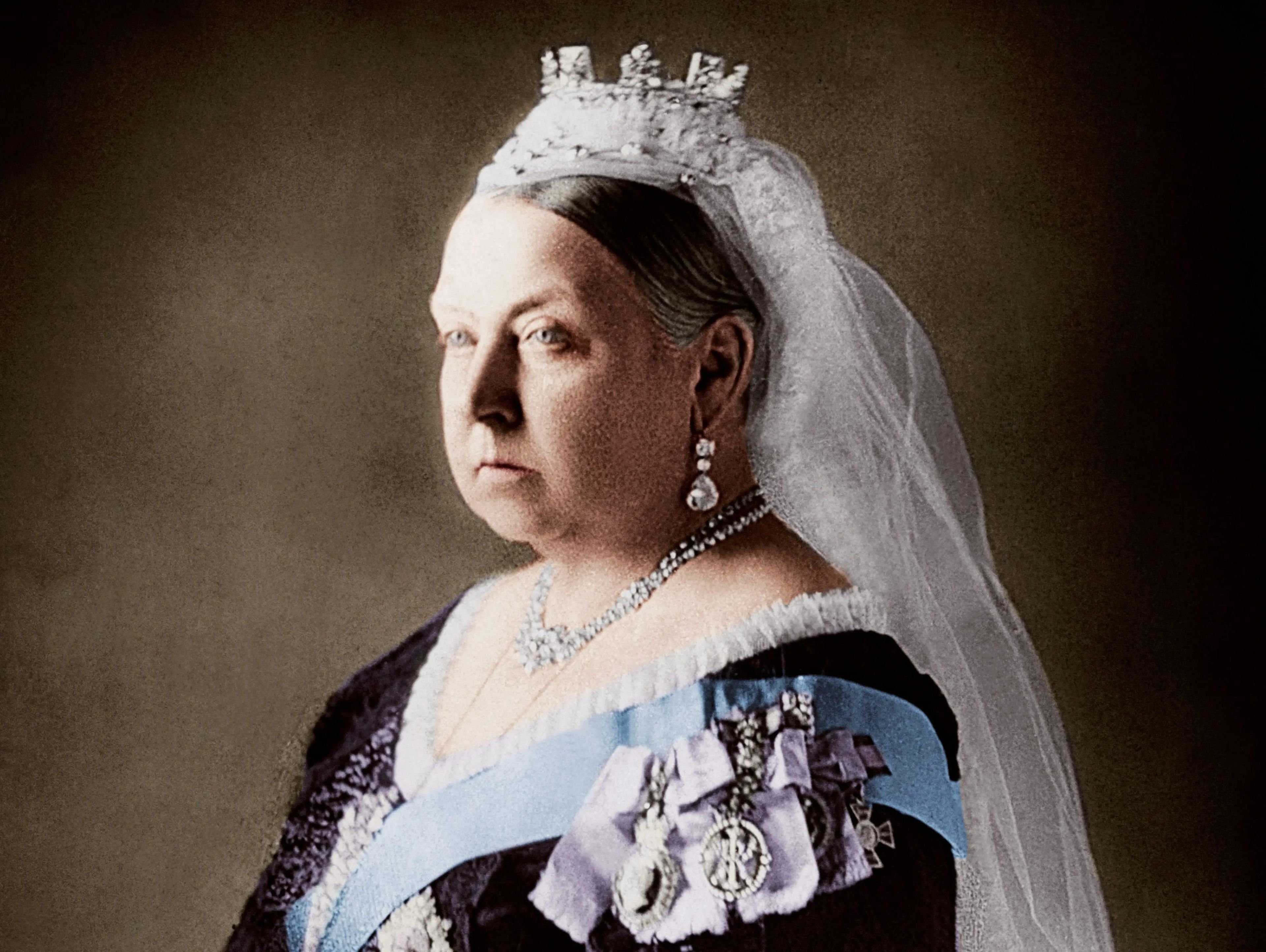 Un retrato de la Reina Victoria.