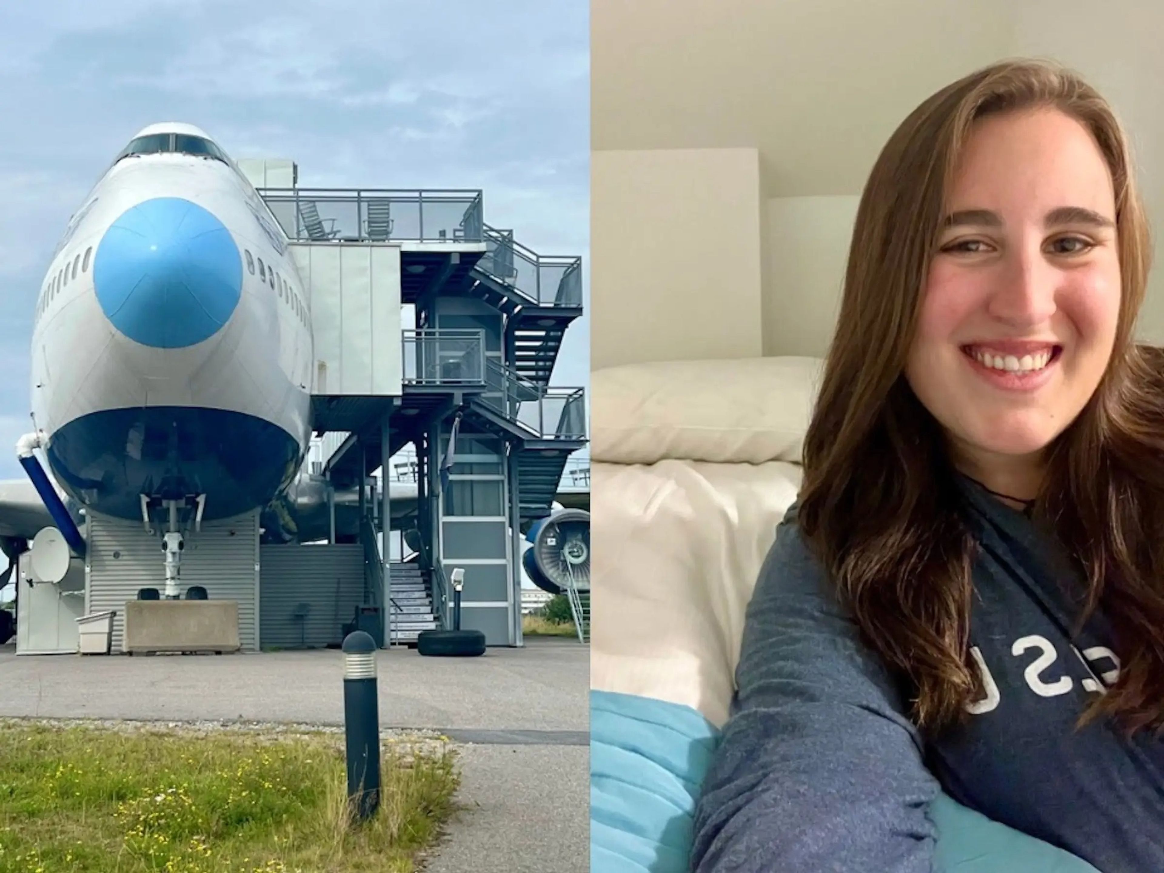 Staying at the Jumbo Stay 747 hotel in Sweden.