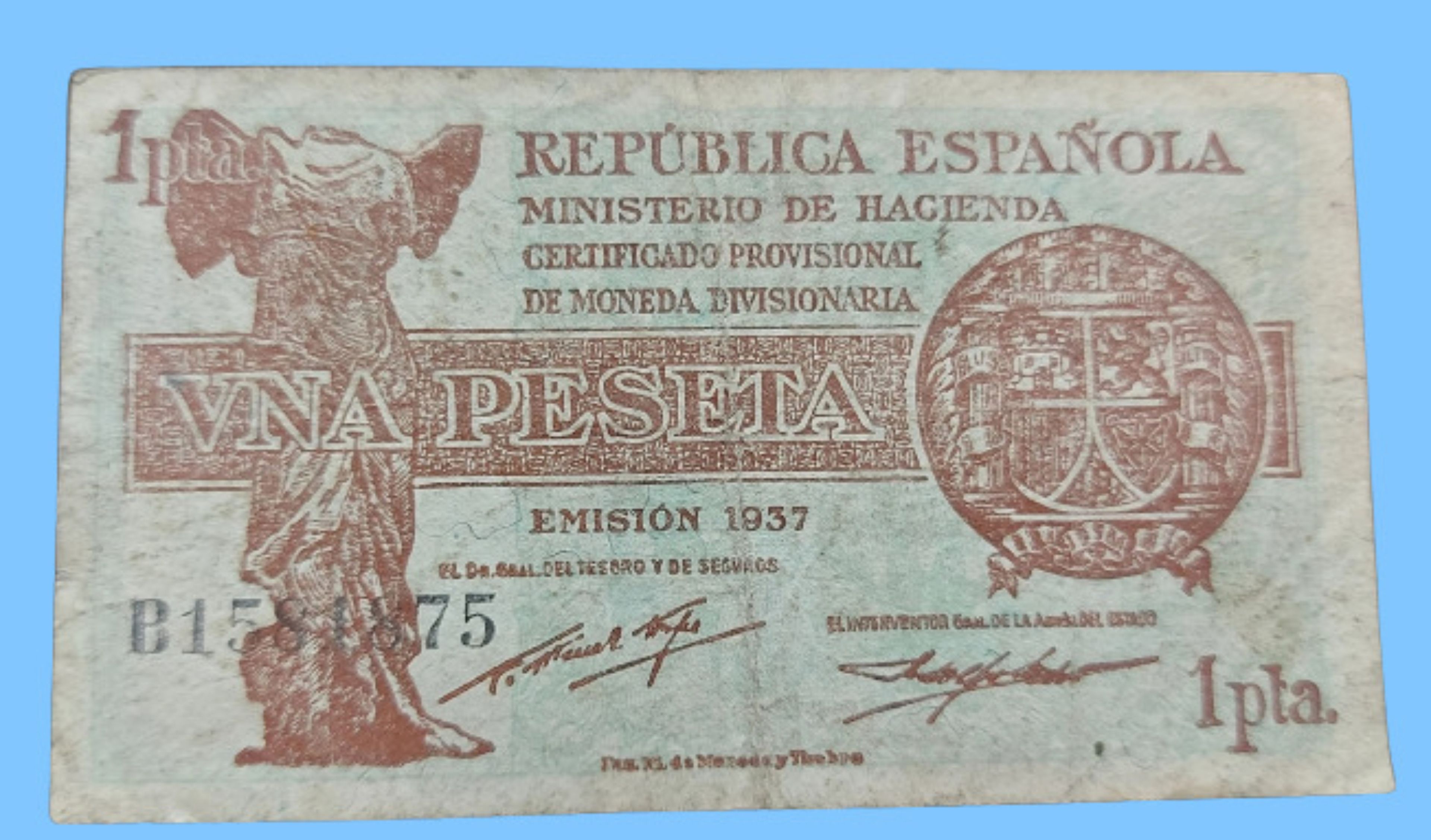 Billete de 1 peseta