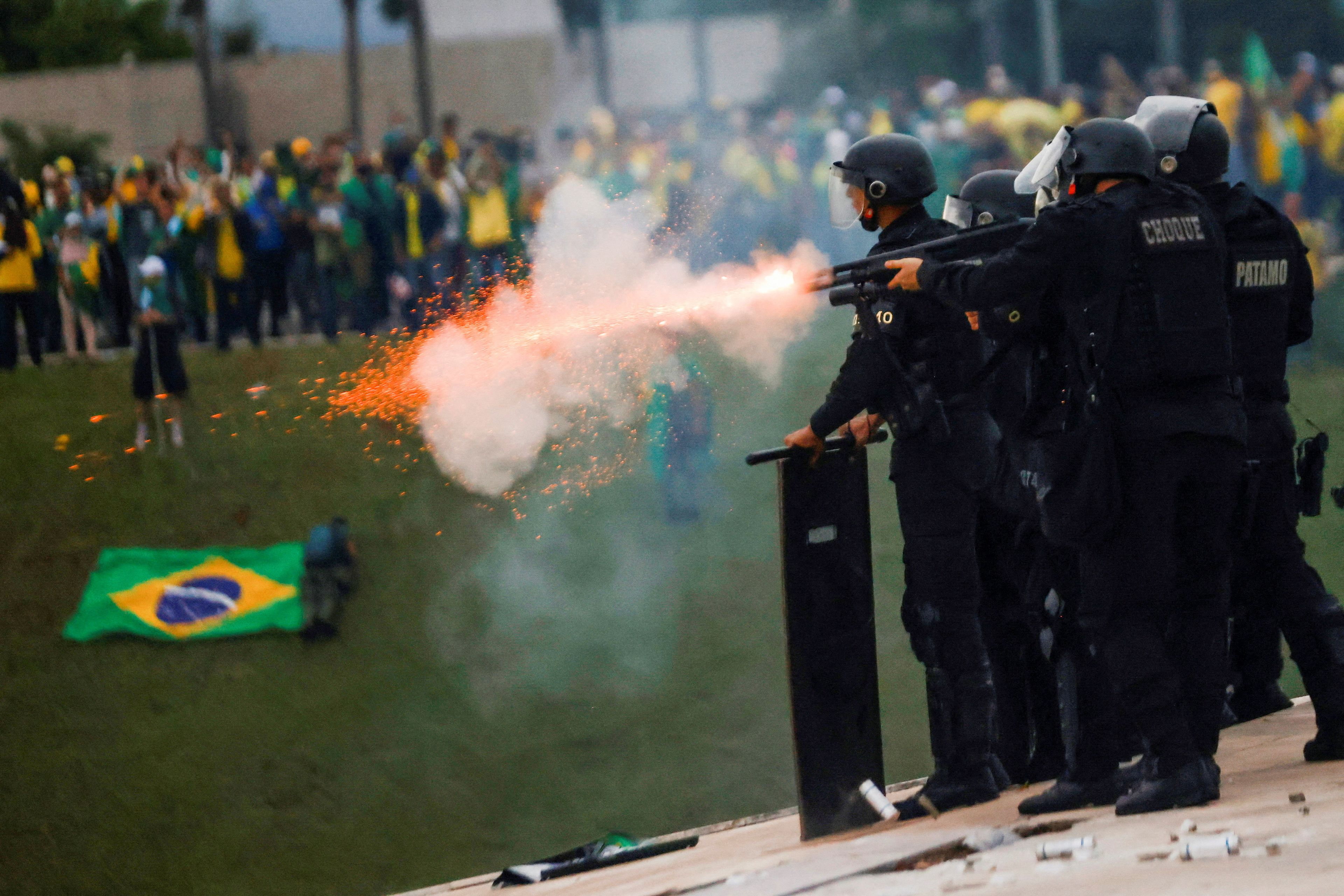 Disturbios en Brasil por la toma del Congreso