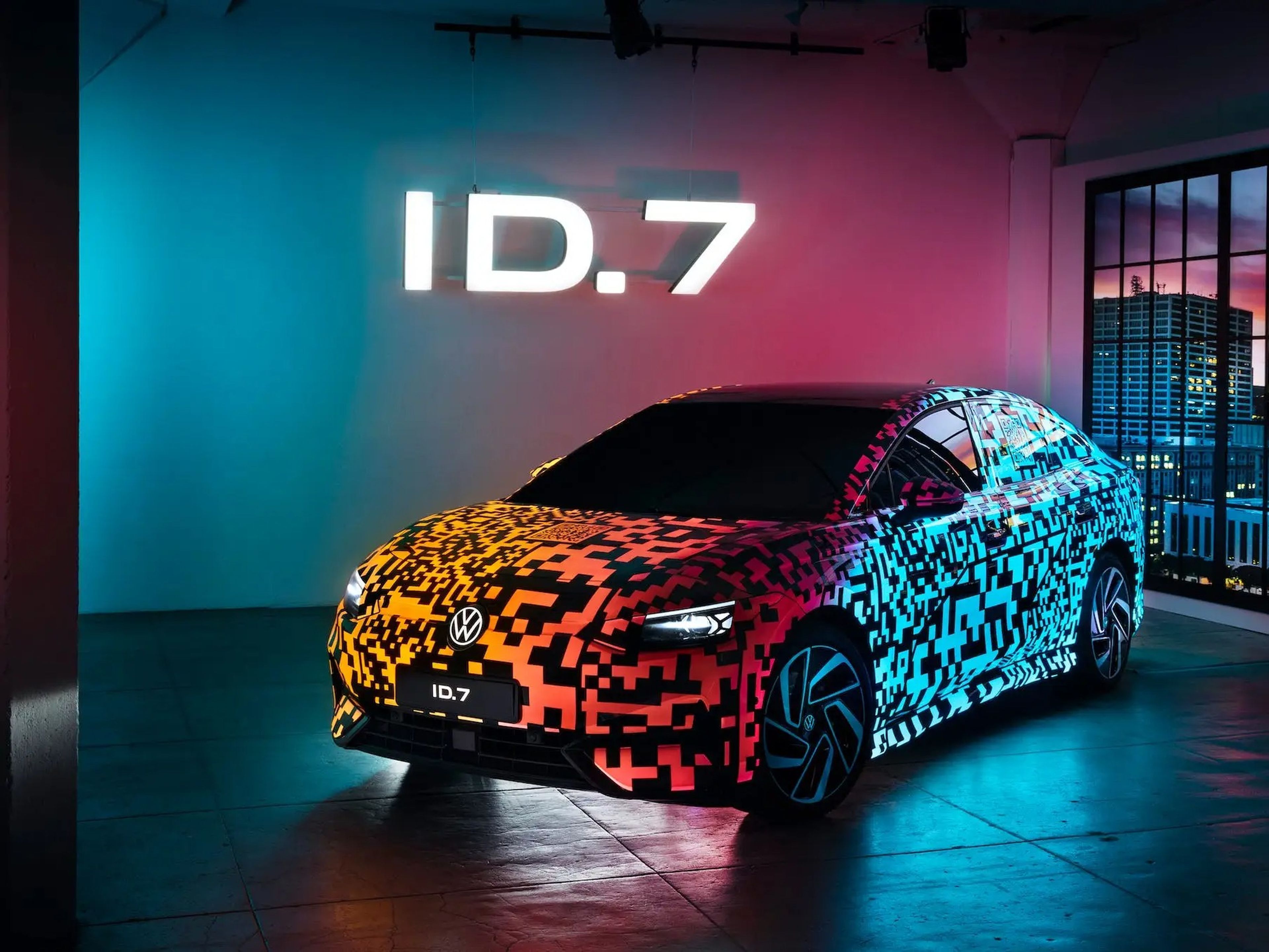 Volkswagen ha revelado el ID.7, su nuevo coche eléctrico, este martes en el CES 2023.