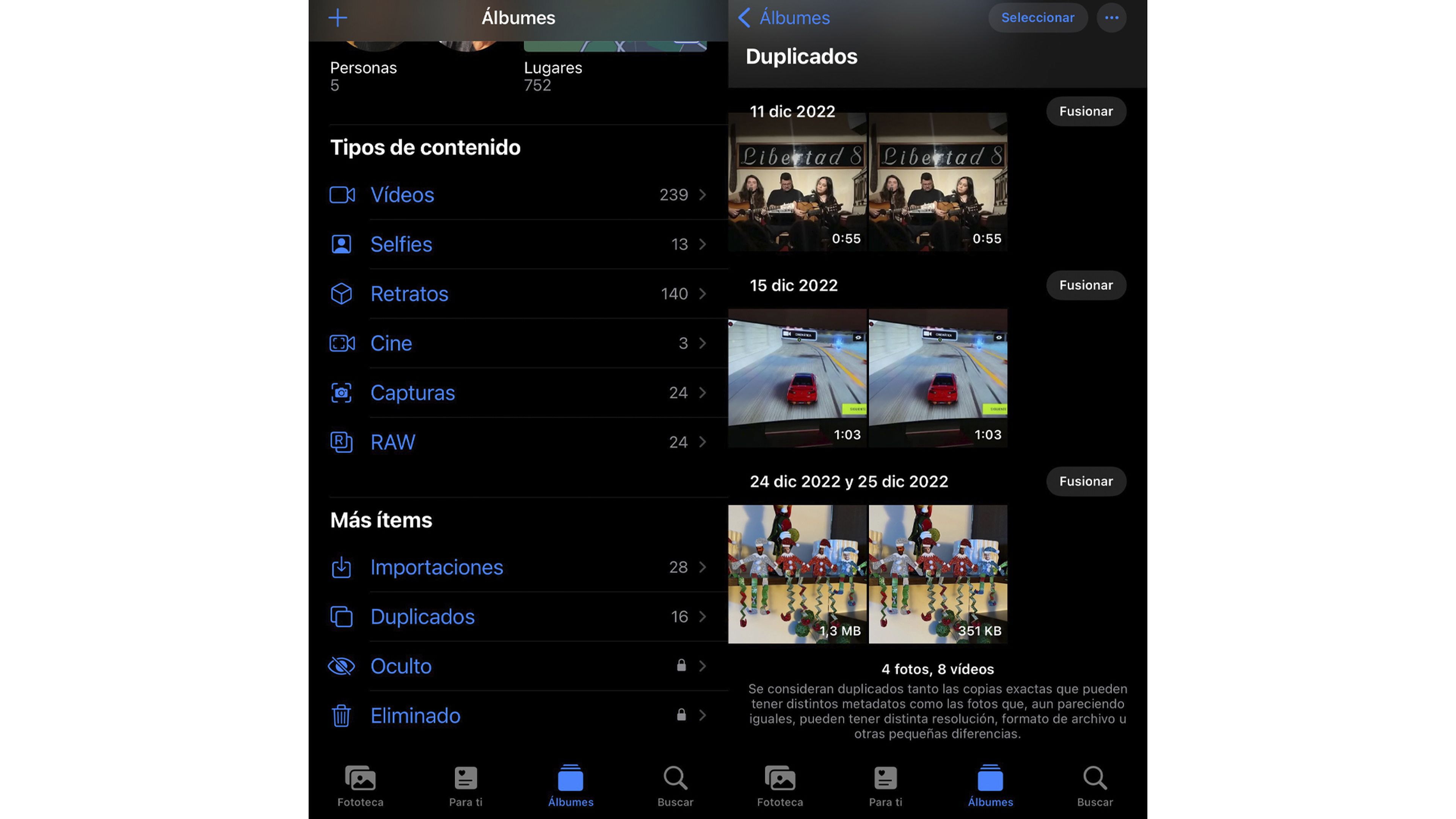 Fotos duplicadas iPhone