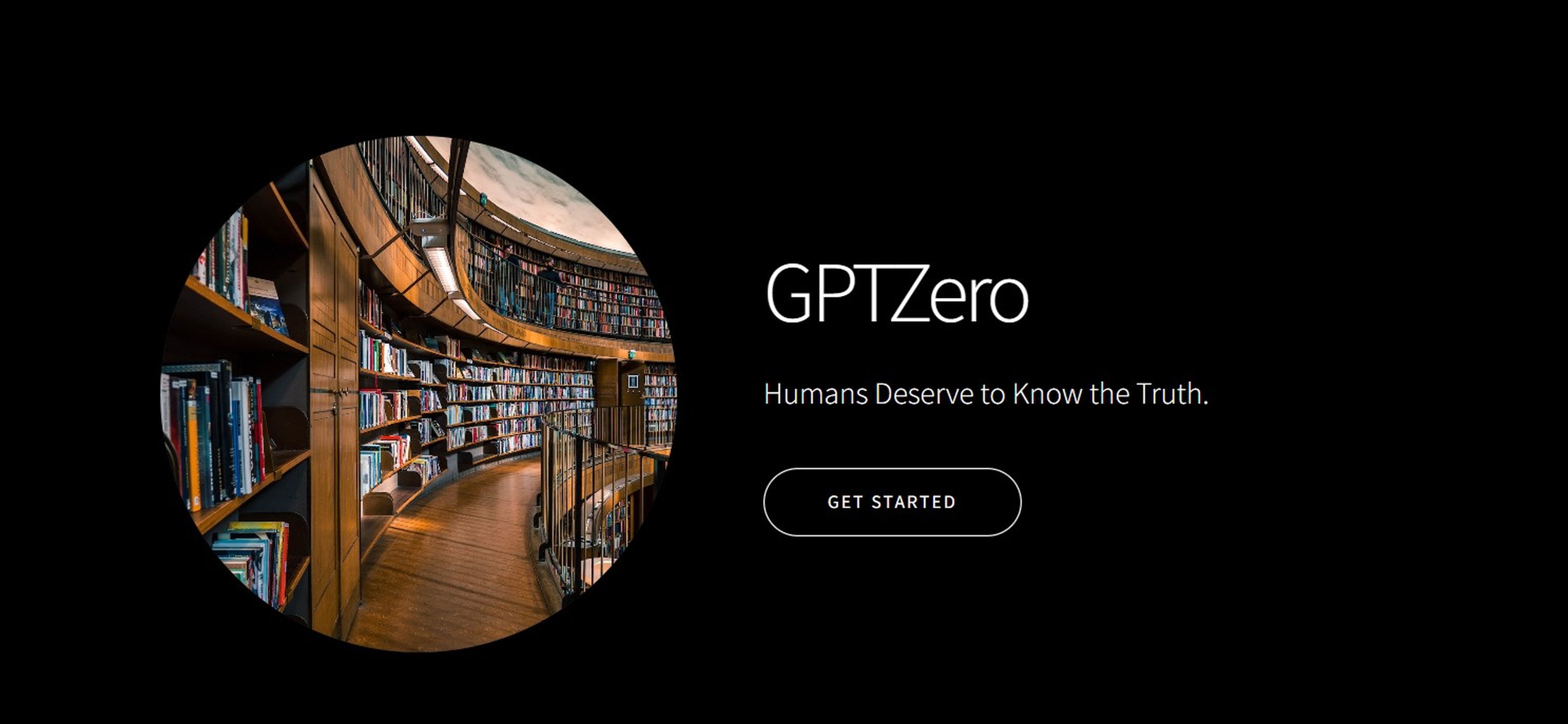 Web de acceso a la beta de GPTZero.
