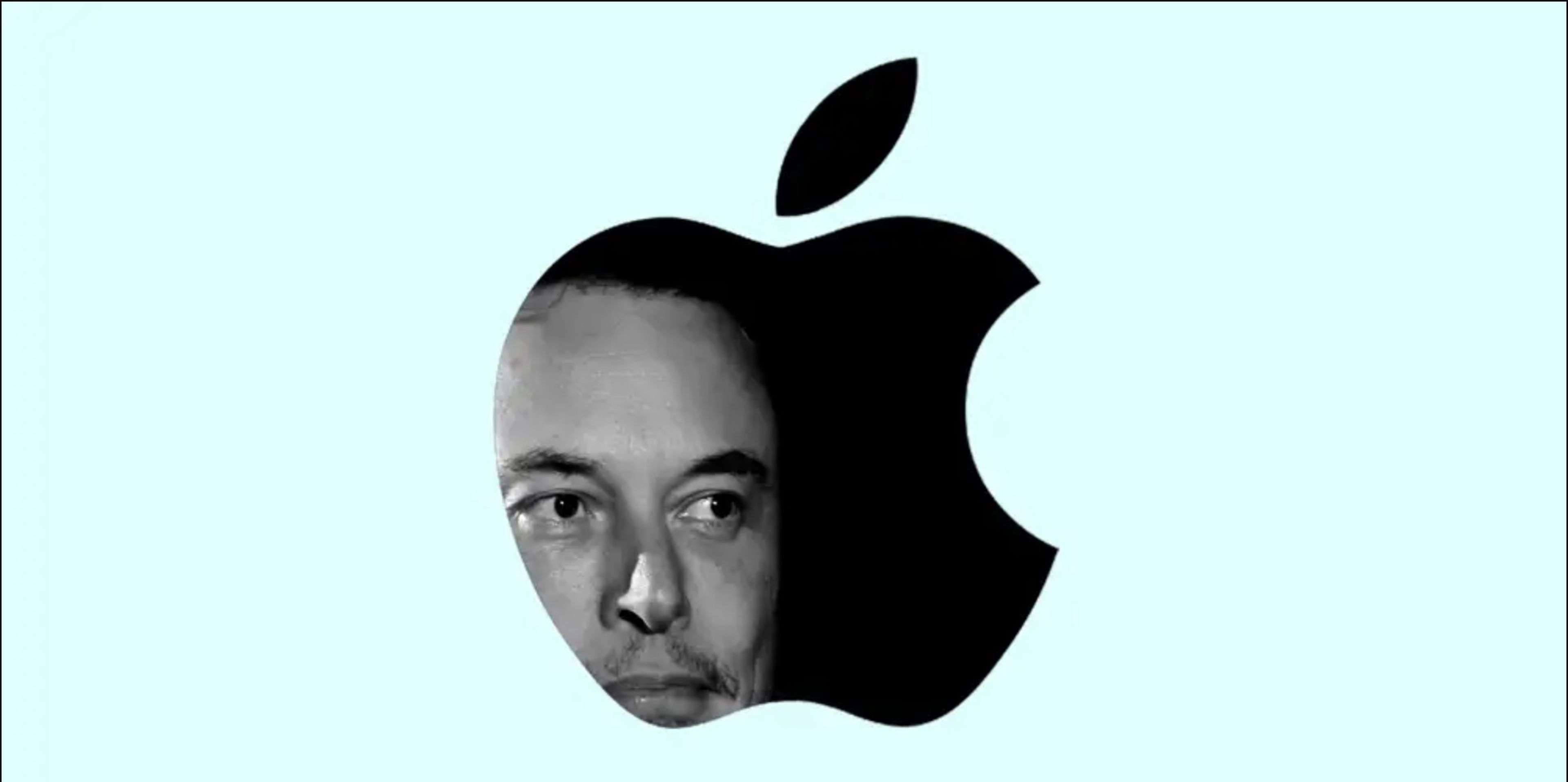 Ilustración Elon Musk Apple