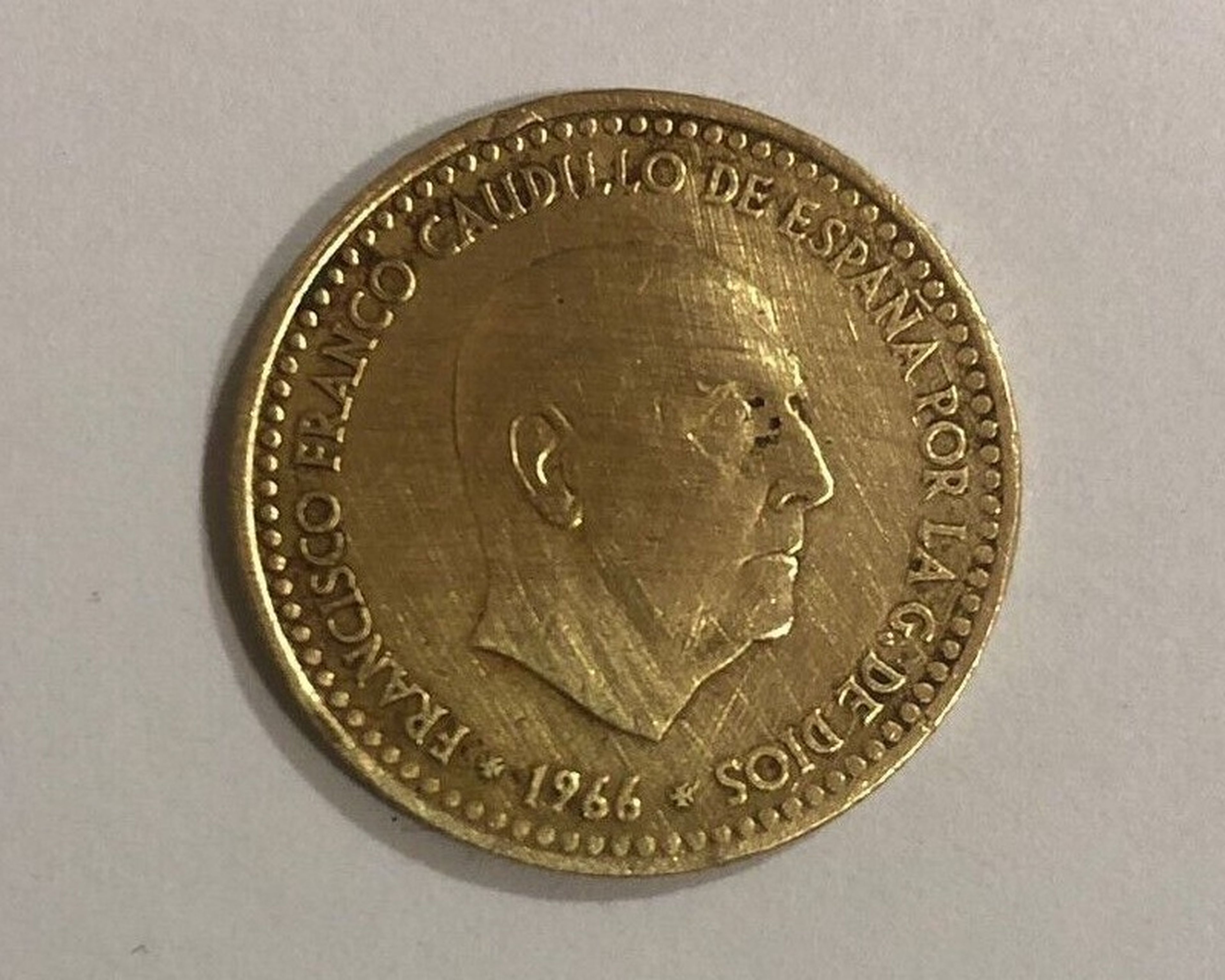 Moneda de 1 peseta de Franco