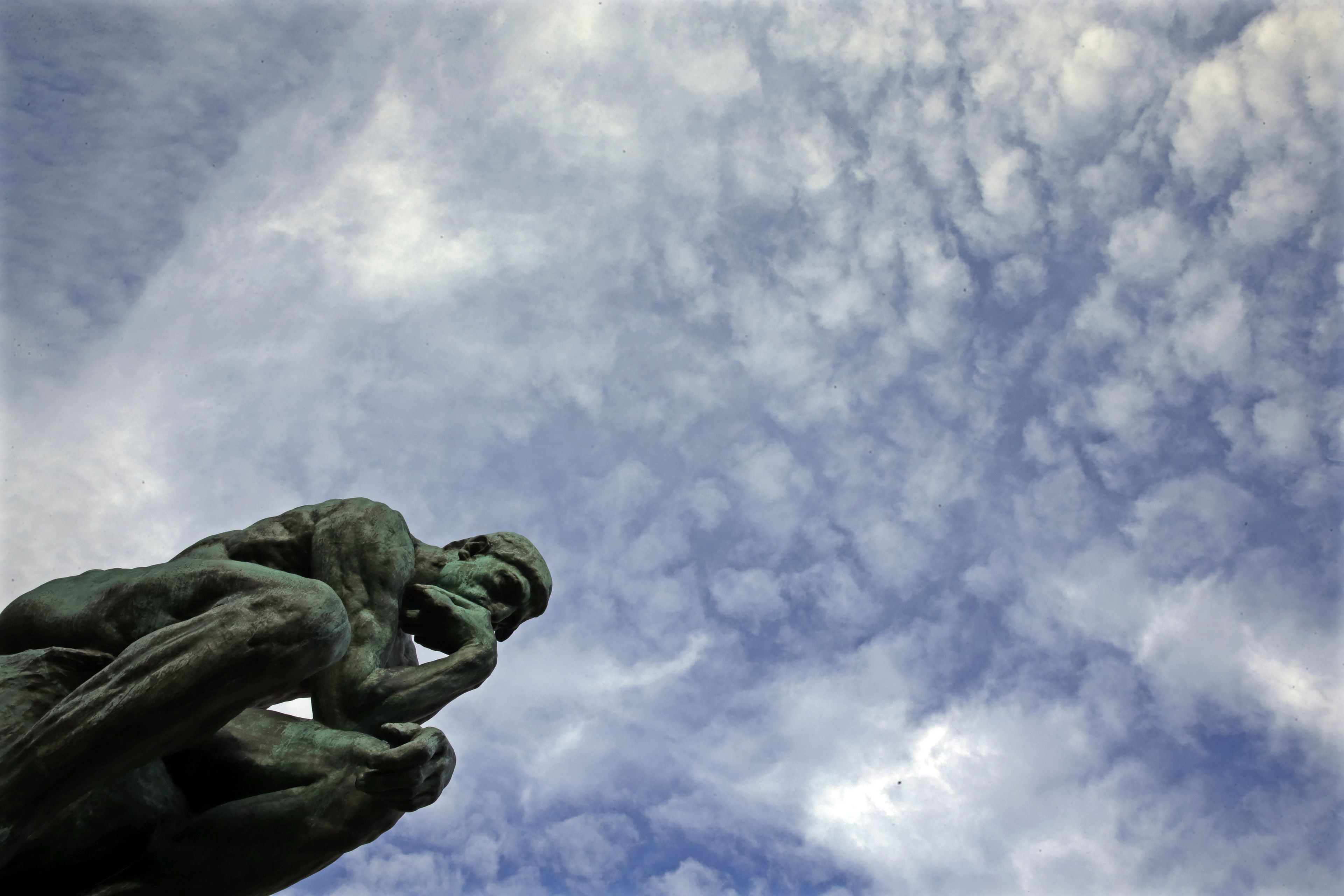 'El pensador', del escultor Auguste Rodin.