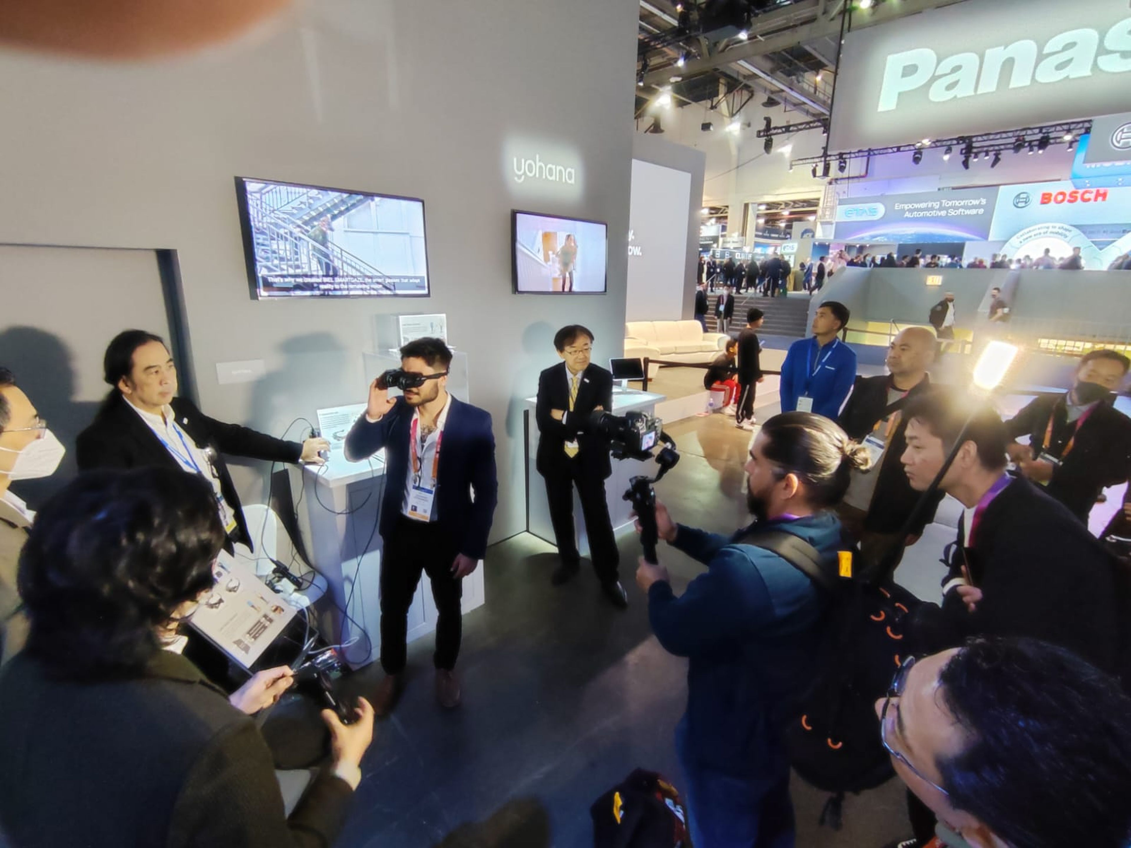 Presentación de las gafas inteligentes de Biel Glasses y Panasonic en el CES.