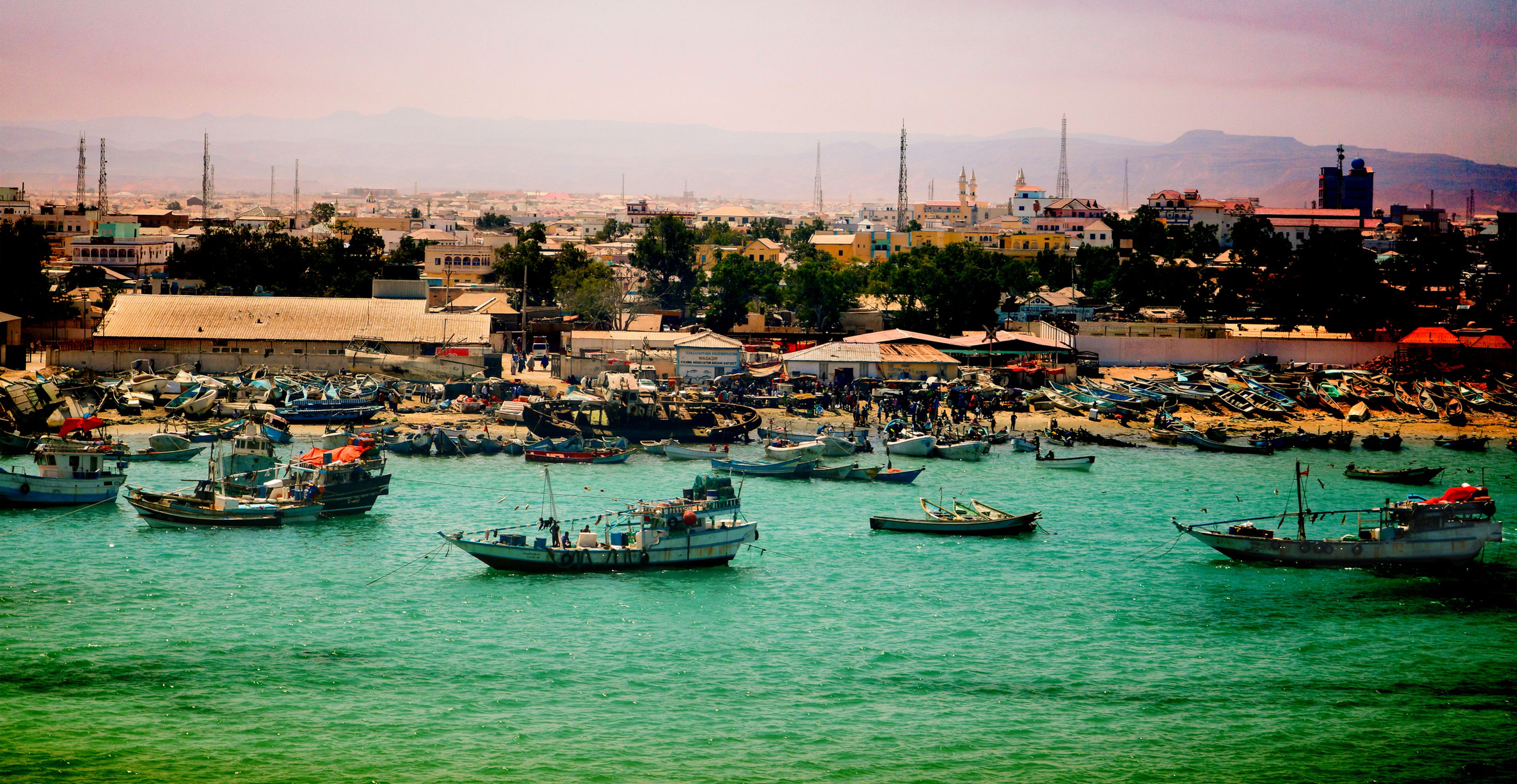Puerto de Bossaso en Somalia.