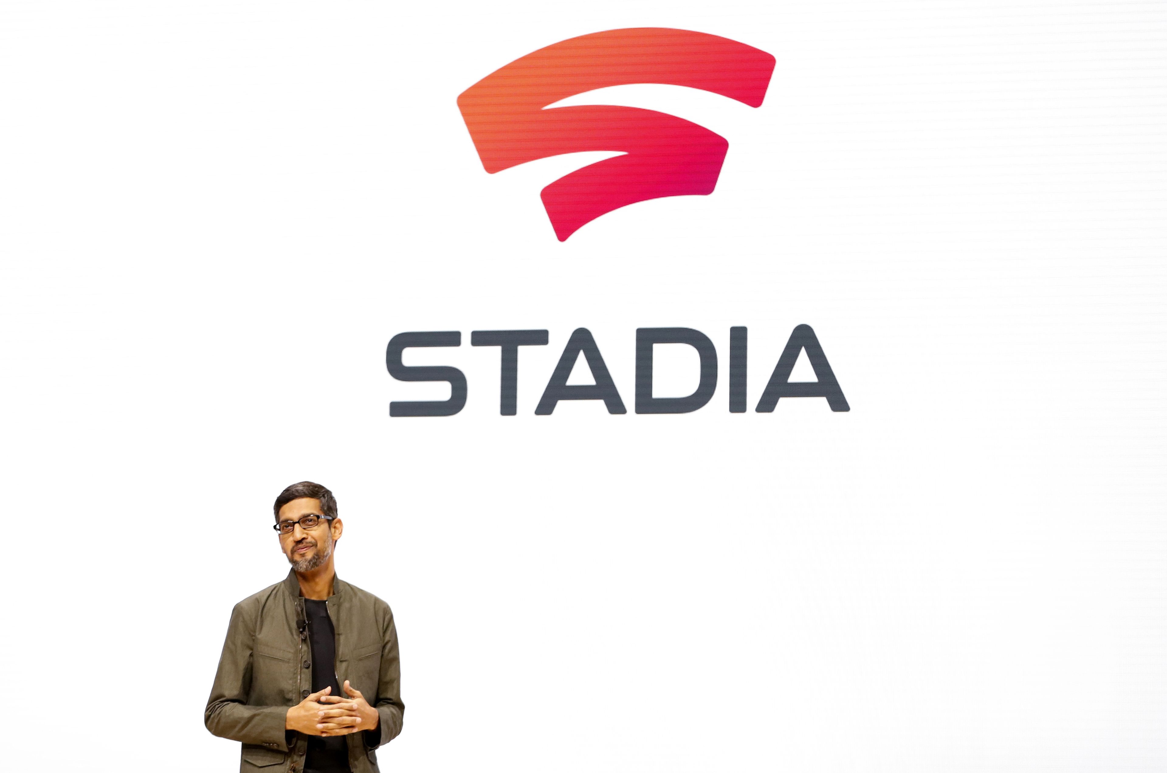 Sundar Pichai, CEO de Google, en la presentación de Stadia.