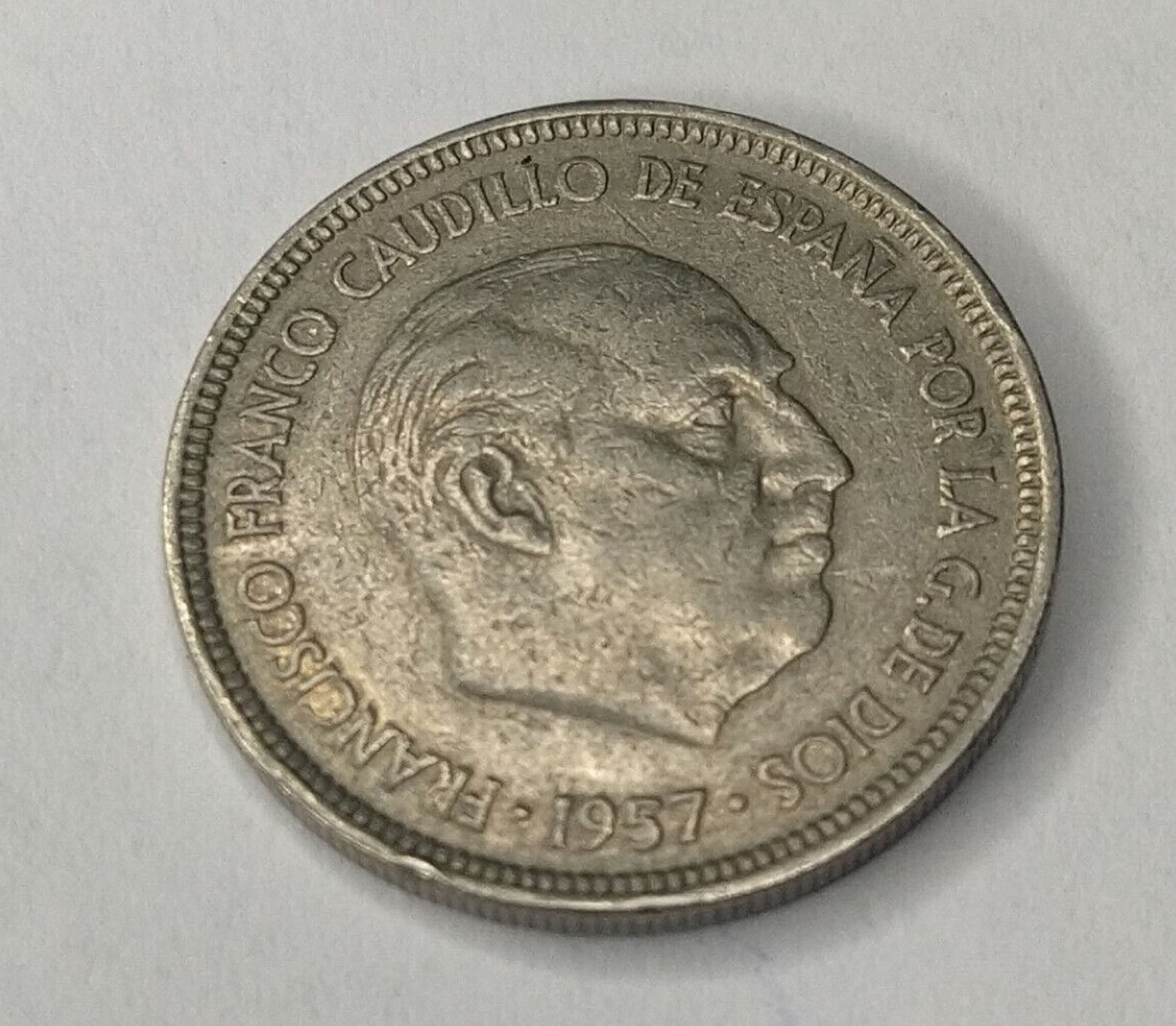 25 pesetas de 1957