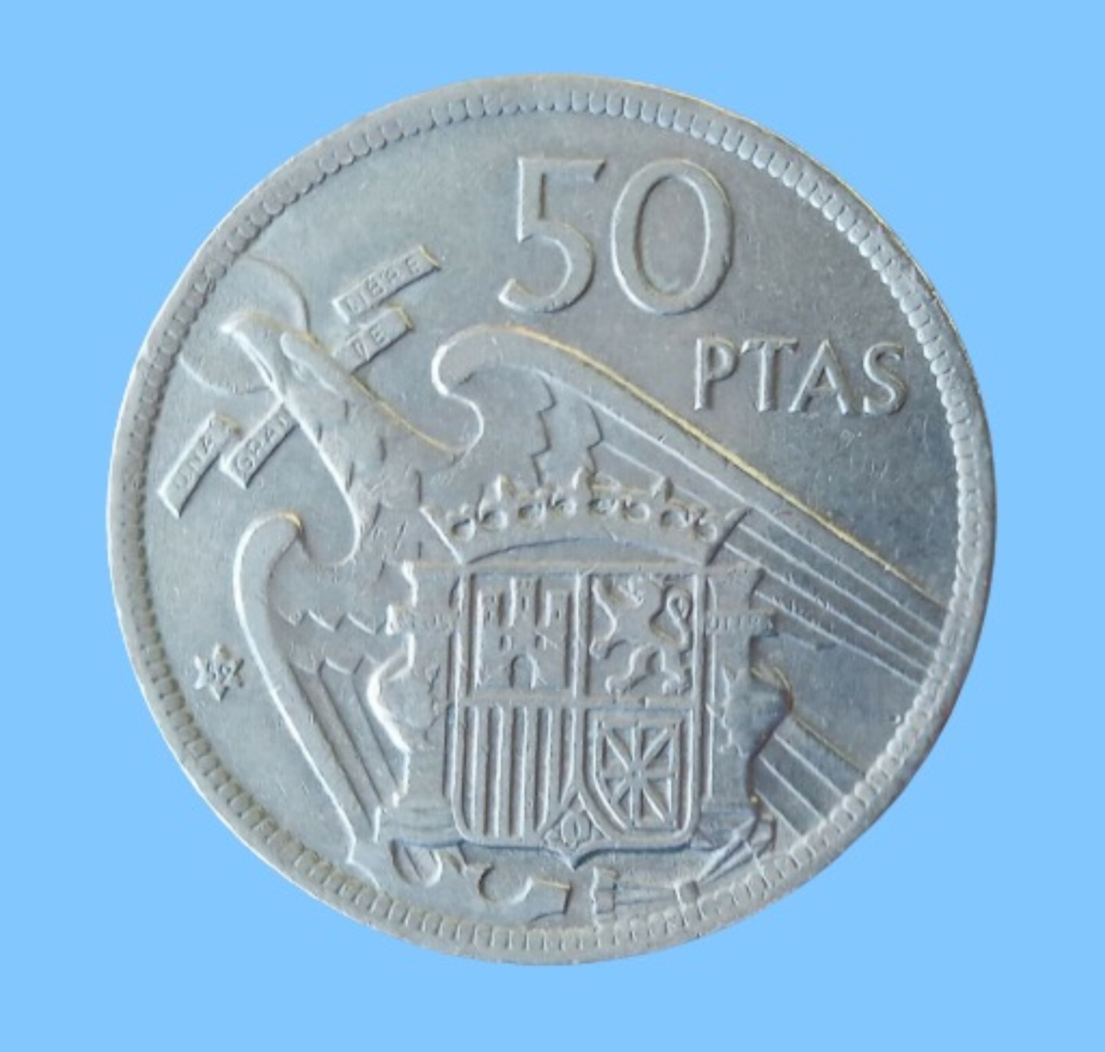 50 pesetas de 1957