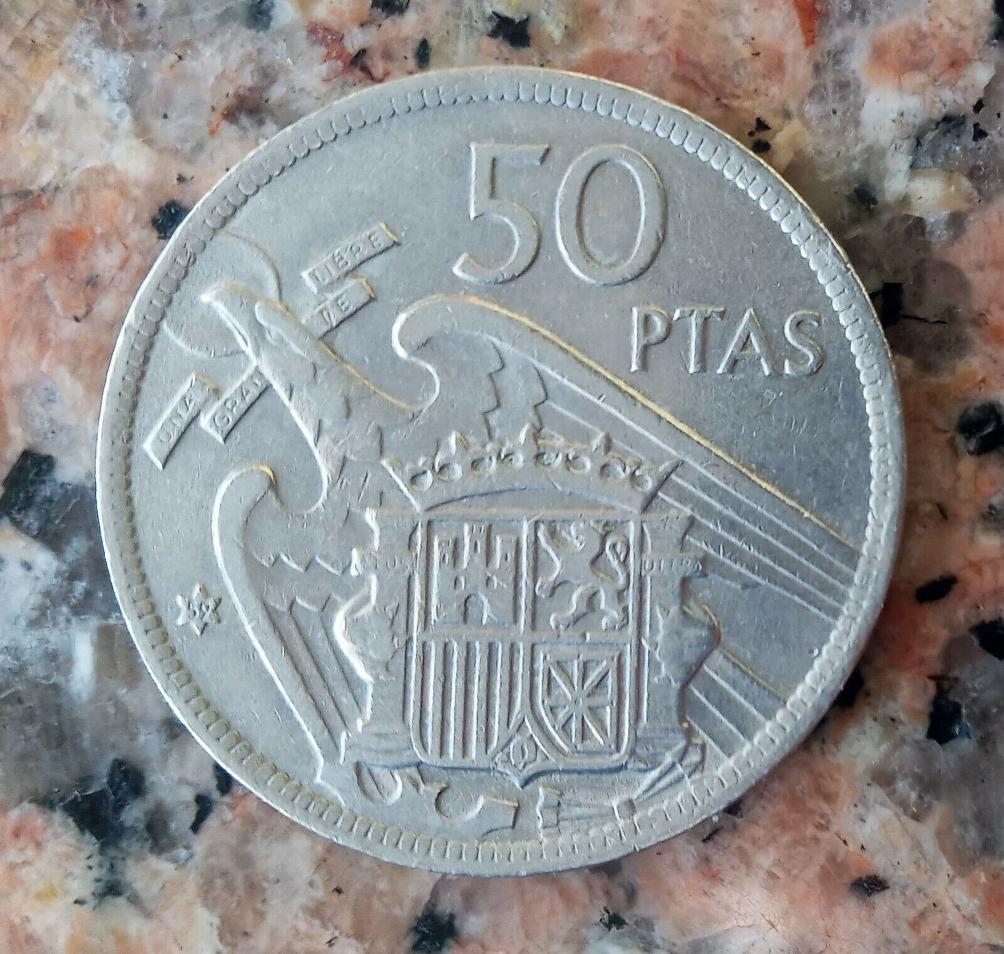 50 pesetas de 1957