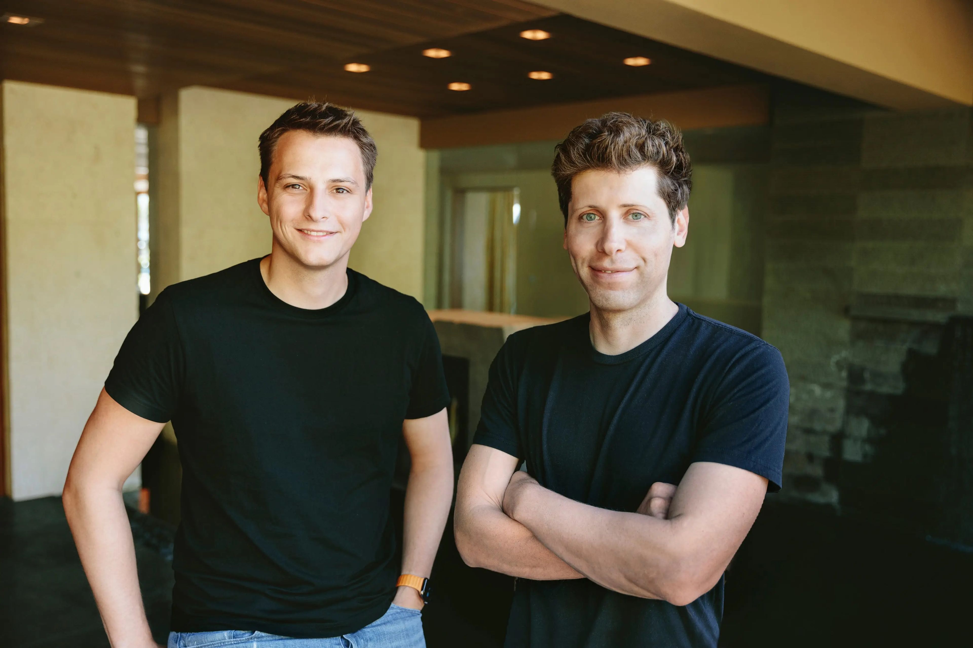 Alex Blania y Sam Altman, fundadores de Worldcoin.