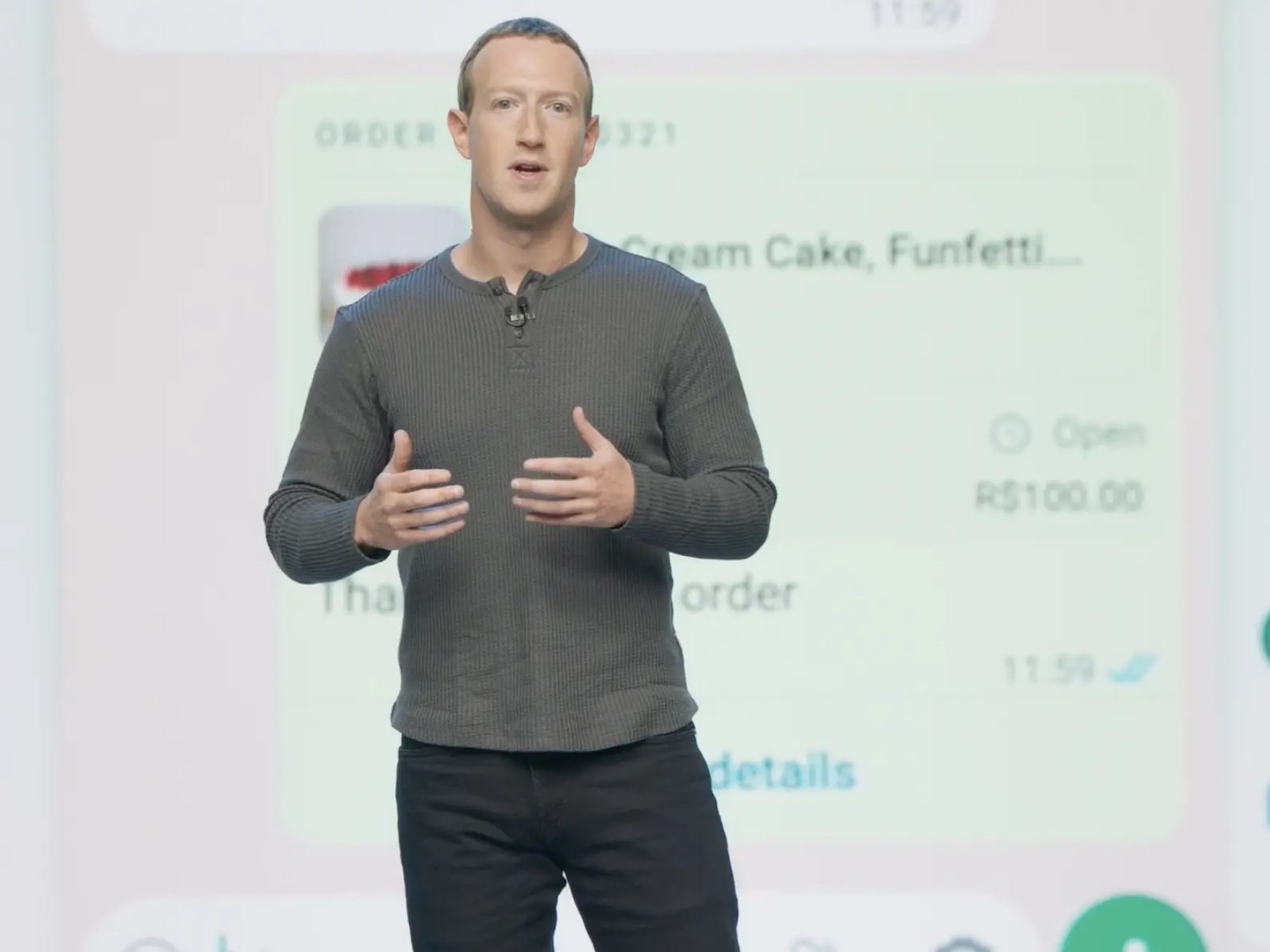 El CEO de Meta (matriz de Facebook), Mark Zuckerberg.