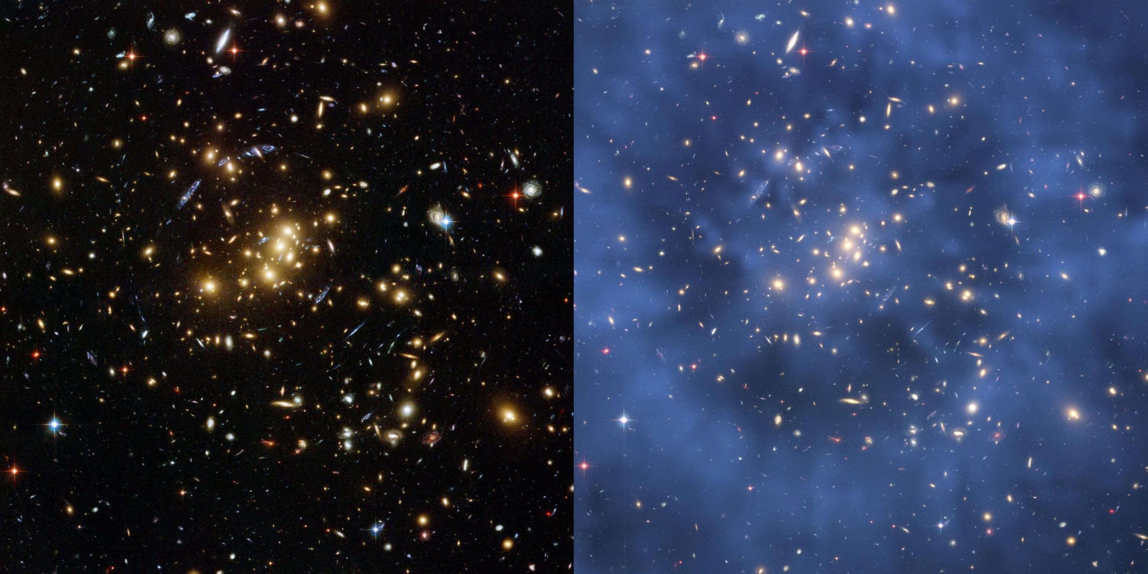 Imágenes del Hubble del cúmulo de galaxias masivas Cl 0024+17.