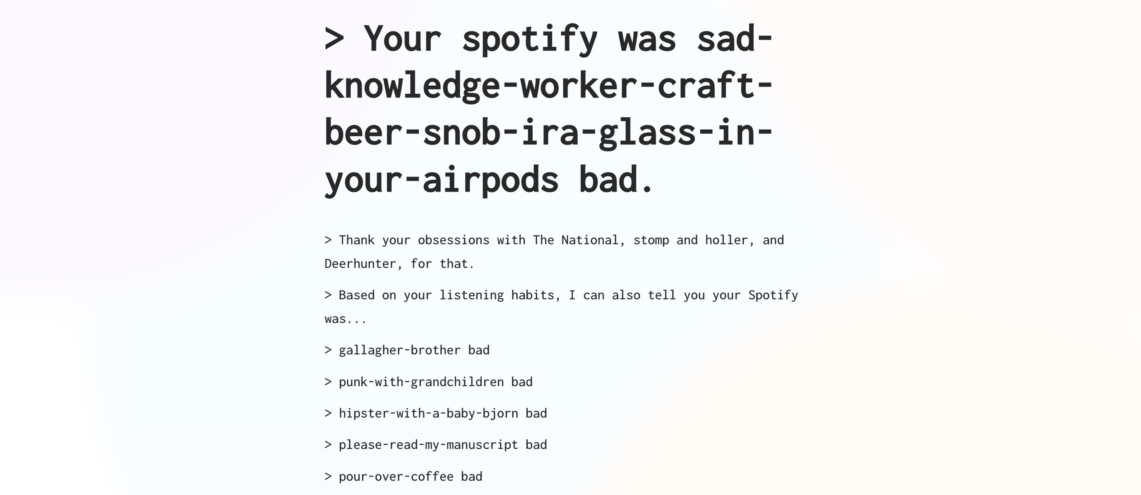 how bad is your Spotify