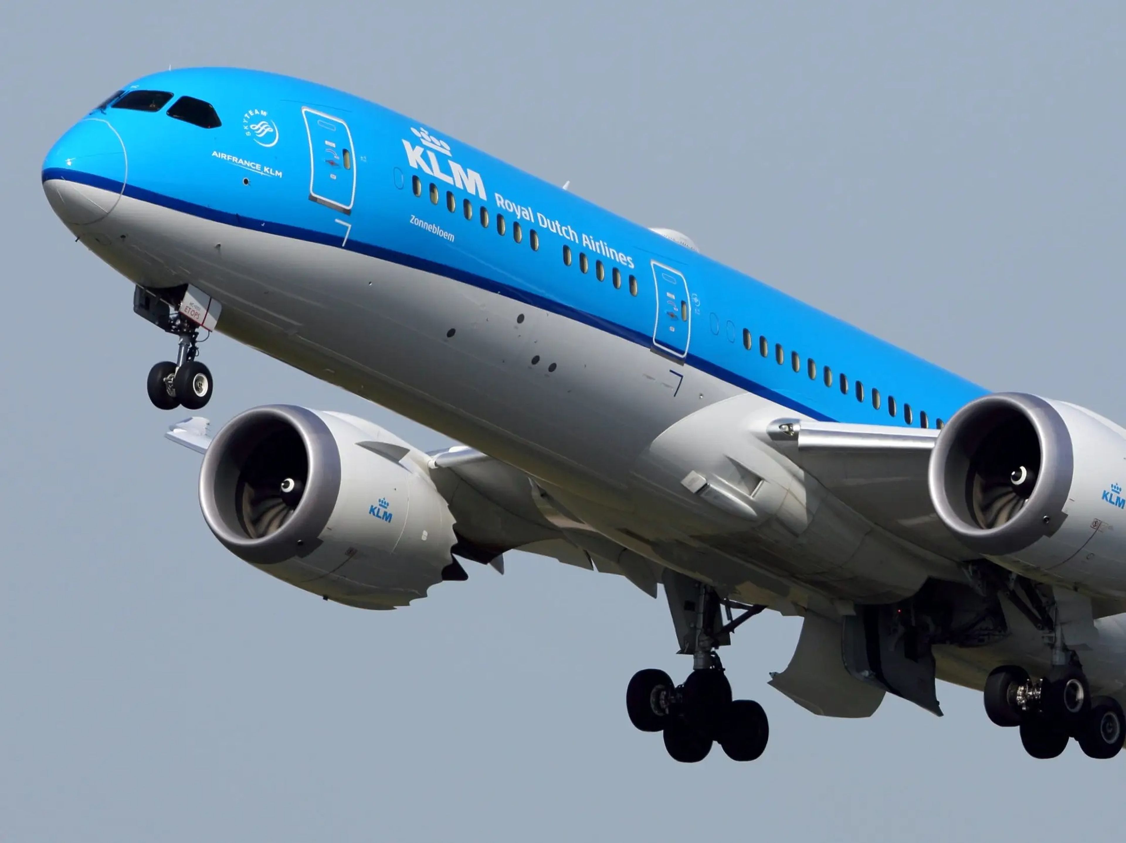 Otras compañías aéreas también tienen estas rutas. KLM Royal Dutch Airlines utiliza un Boeing 787 (como el de la foto) entre Ámsterdam y Santiago de Chile, vía Buenos Aires (Argentina).