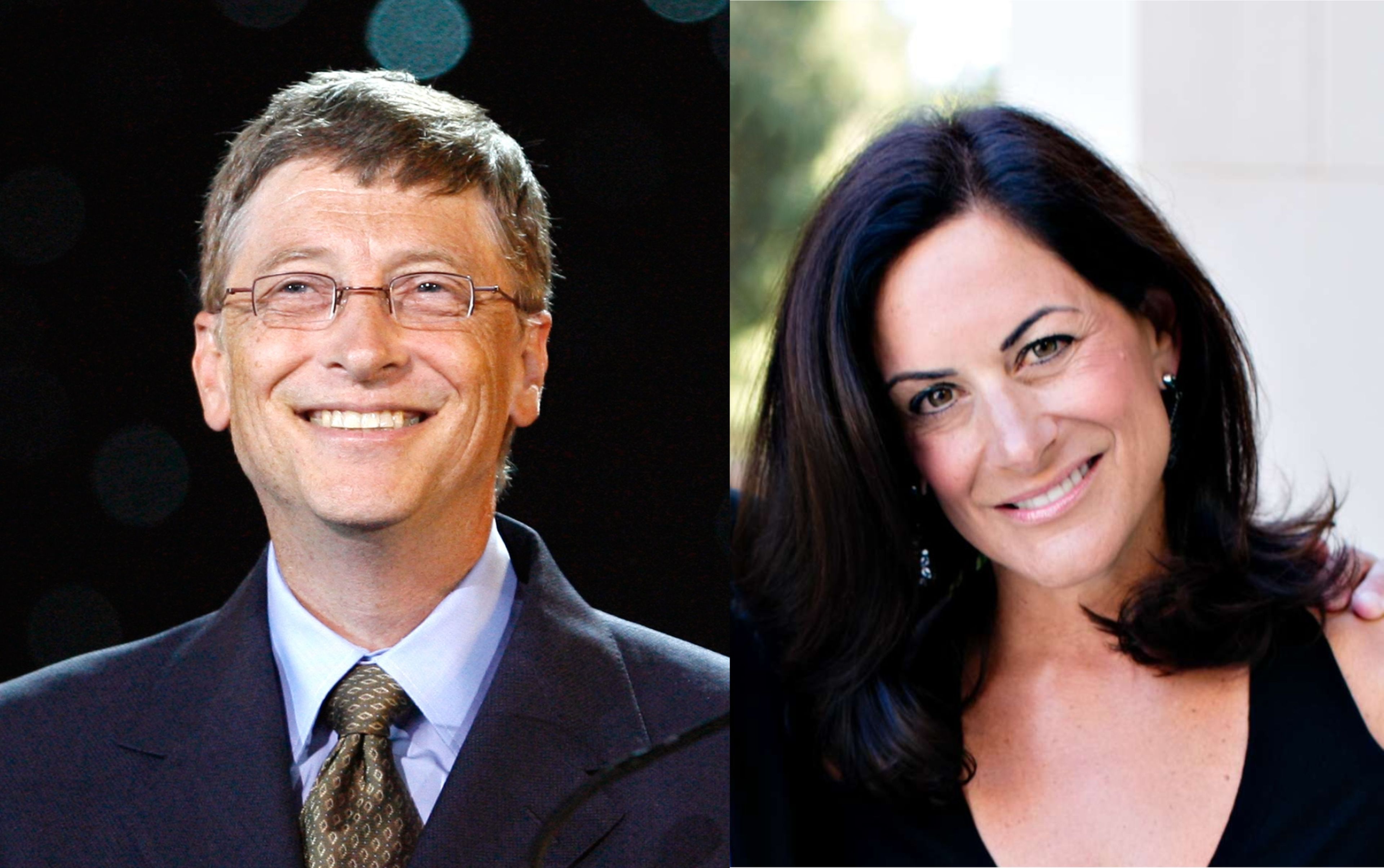 Paula Hurd y Bill Gates