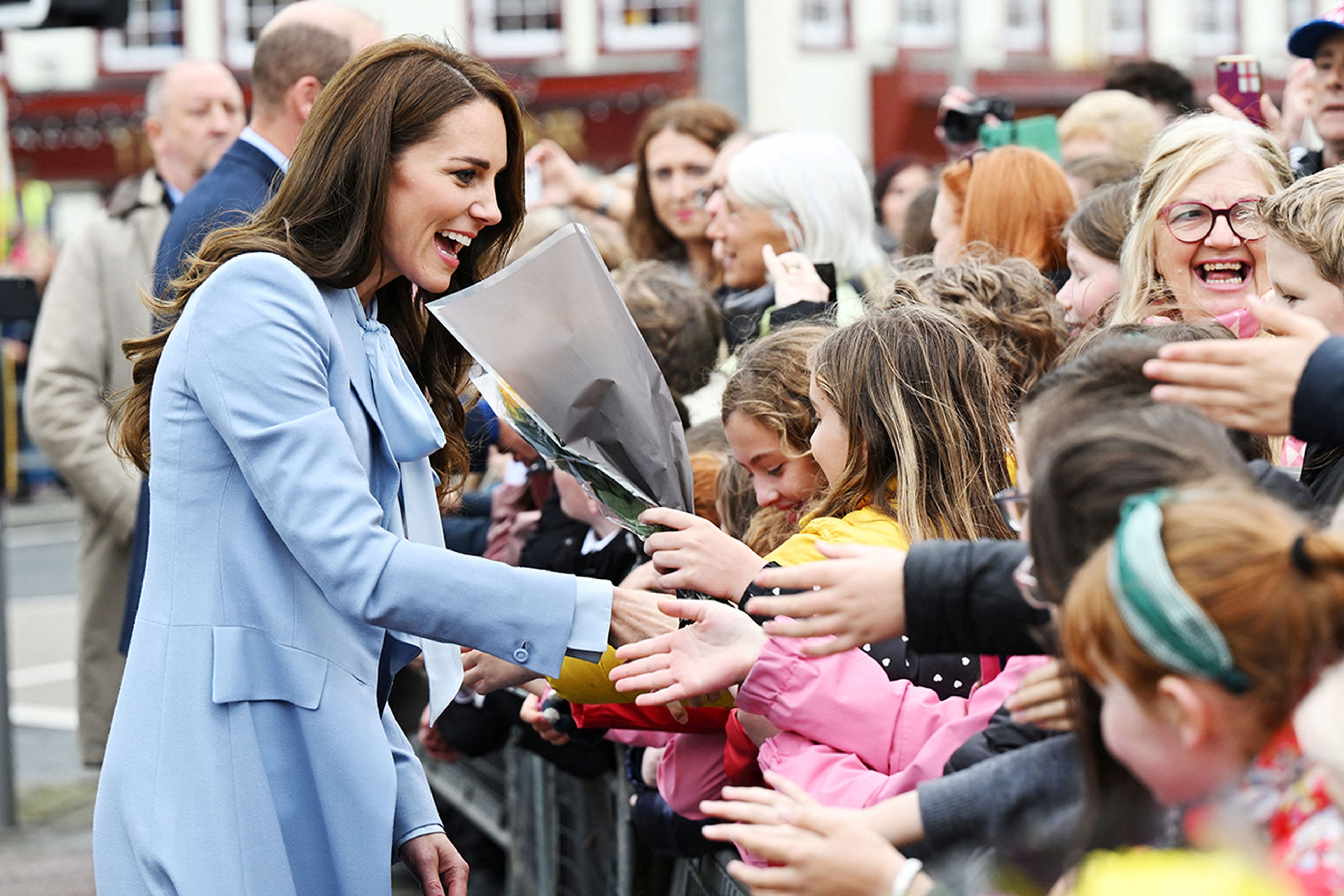 La princesa Kate Middleton en un evento público