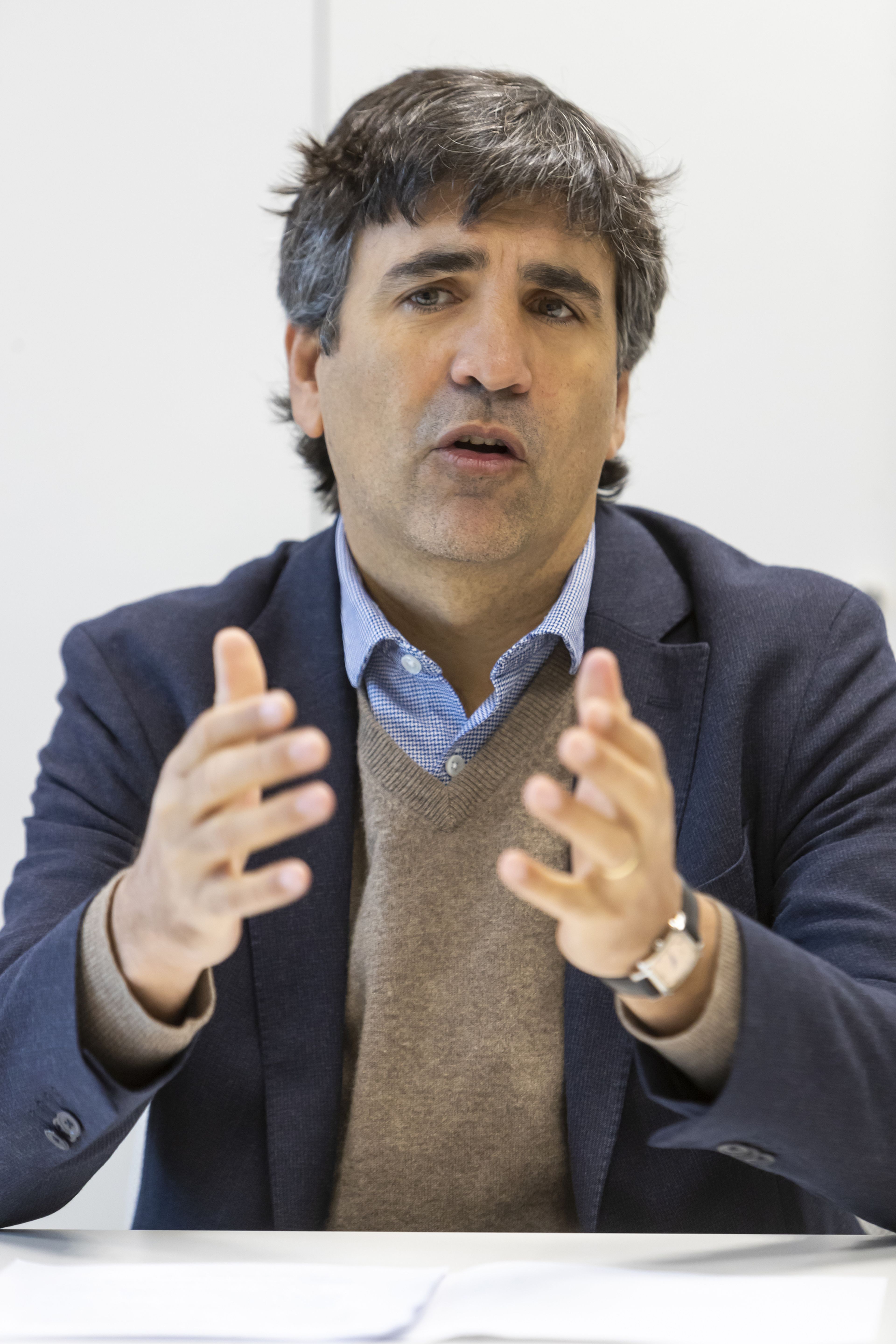 El secretario de Estado de Economía y Apoyo a la Empresa, Gonzalo García Andrés, durante la entrevista.