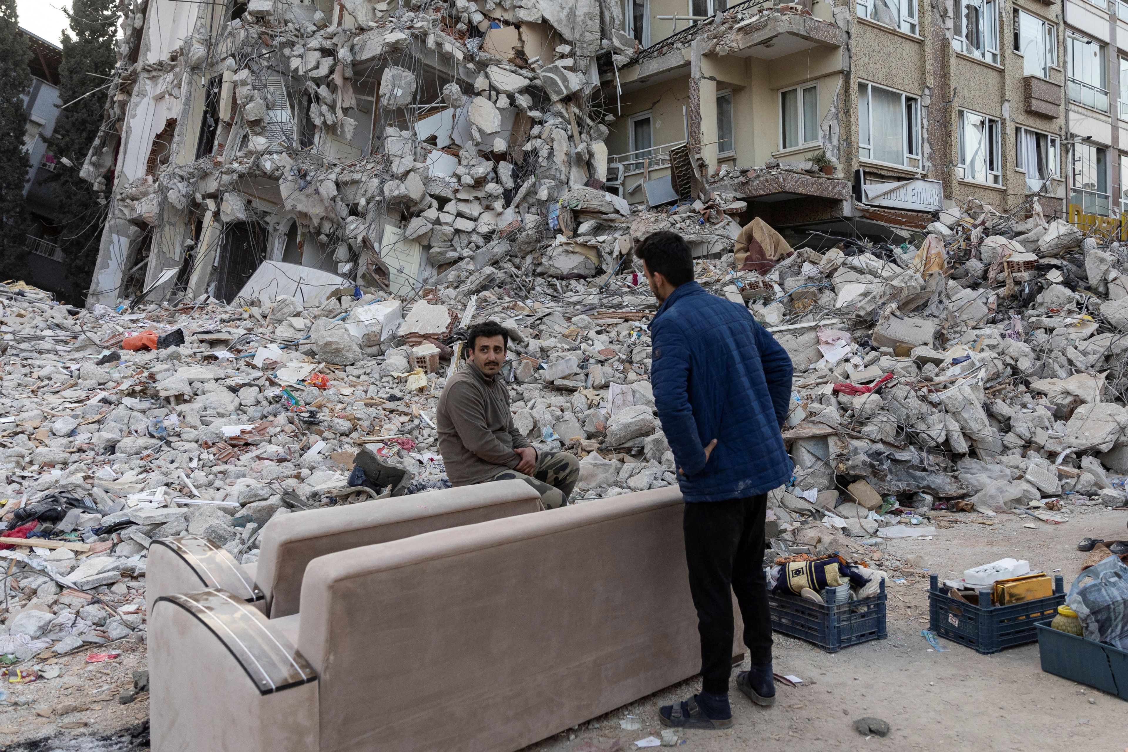 Supervivientes del terremoto de Turquía.