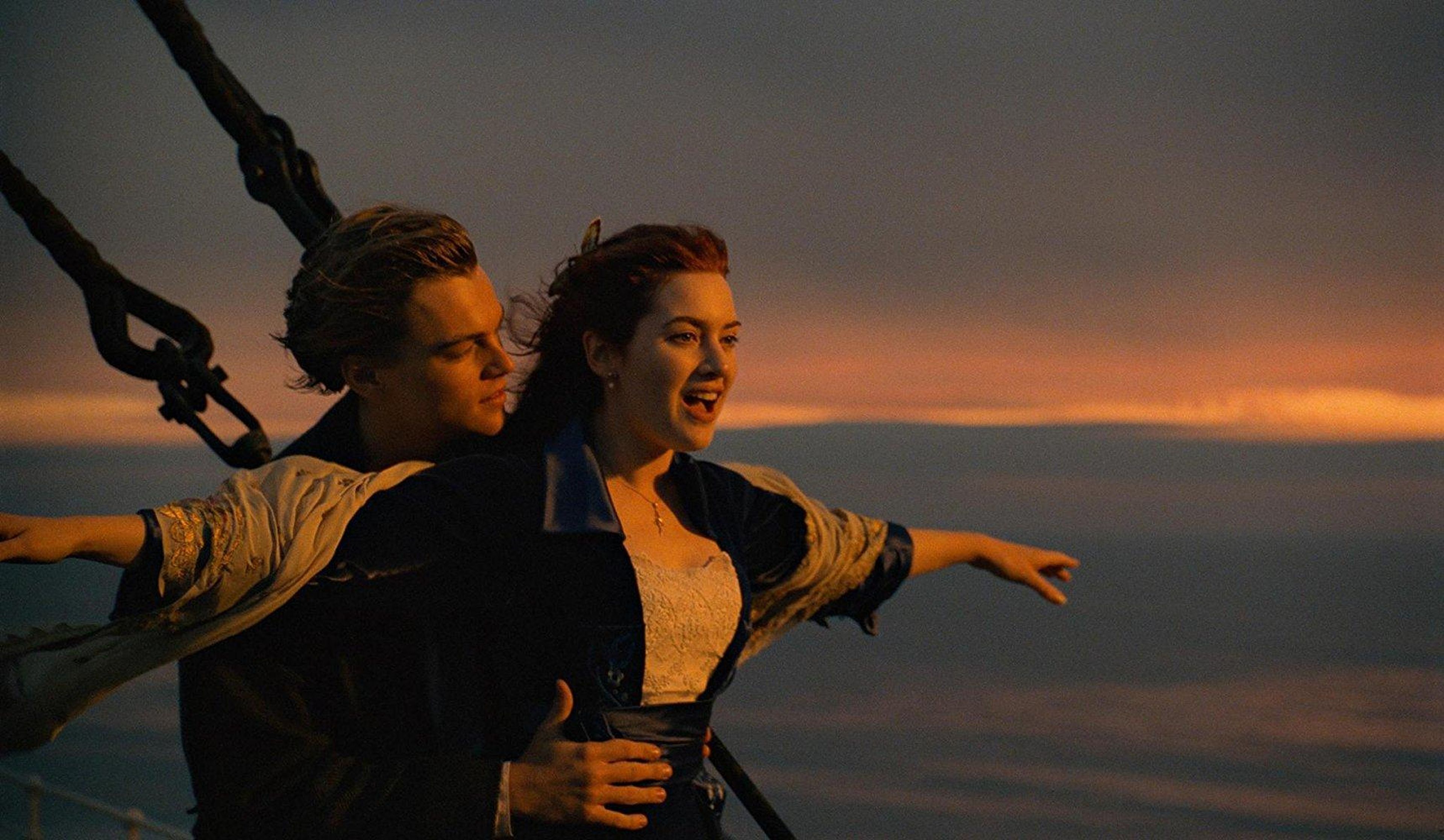 El fotograma más famoso de 'Titanic'.