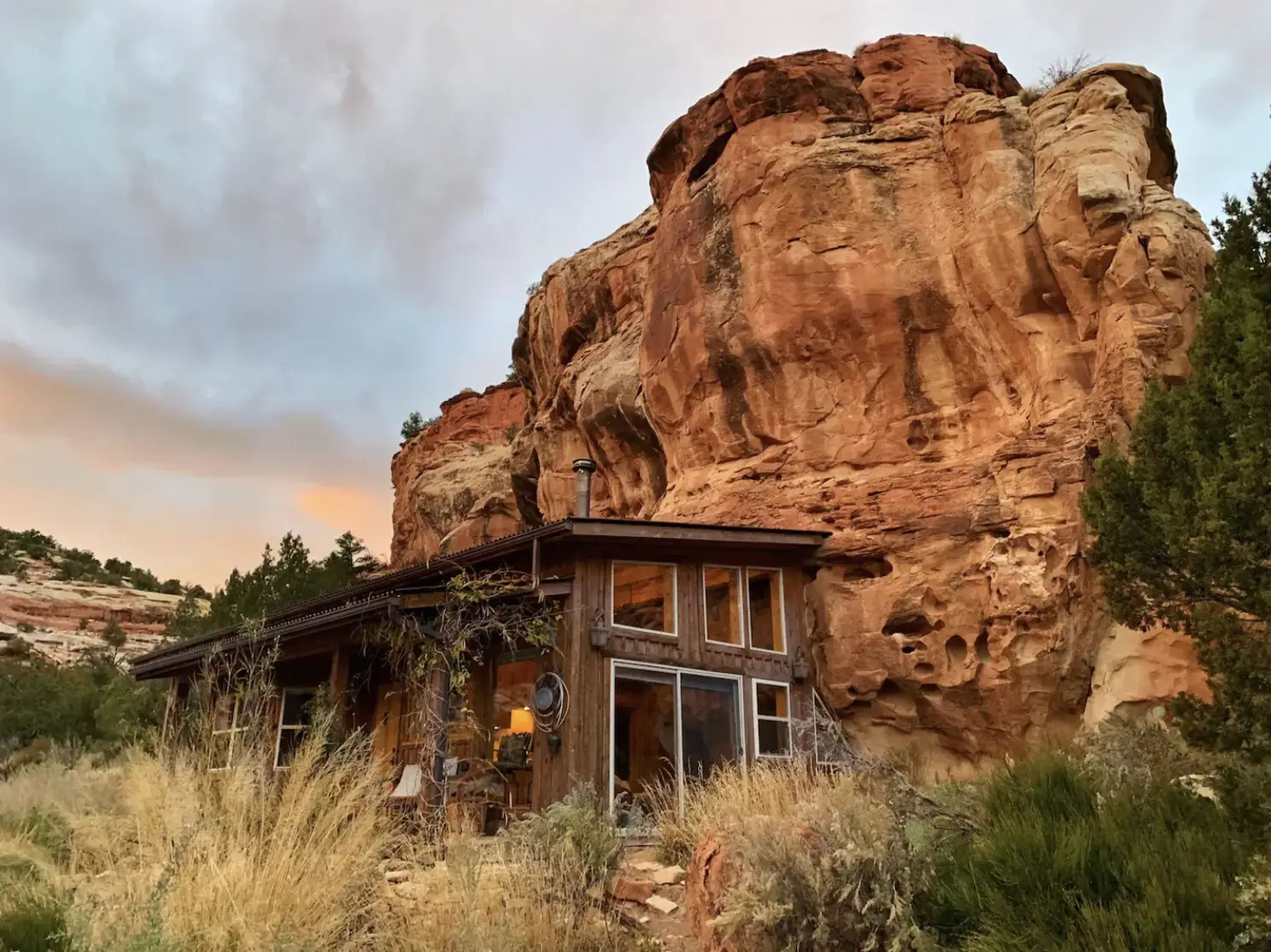 A view of the troglodyte home in Colorado.