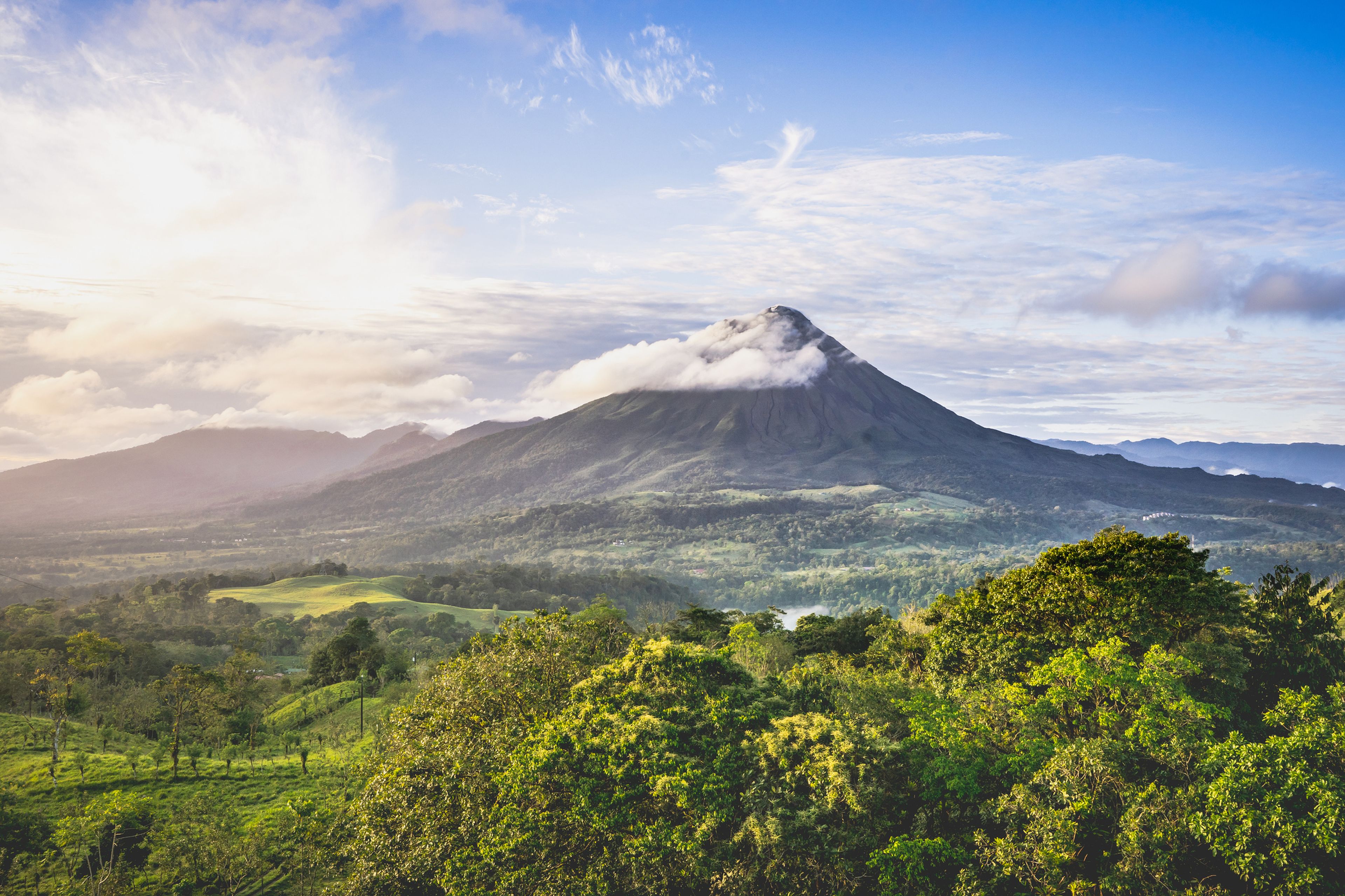 Volcán Arenal en Costa Rica.