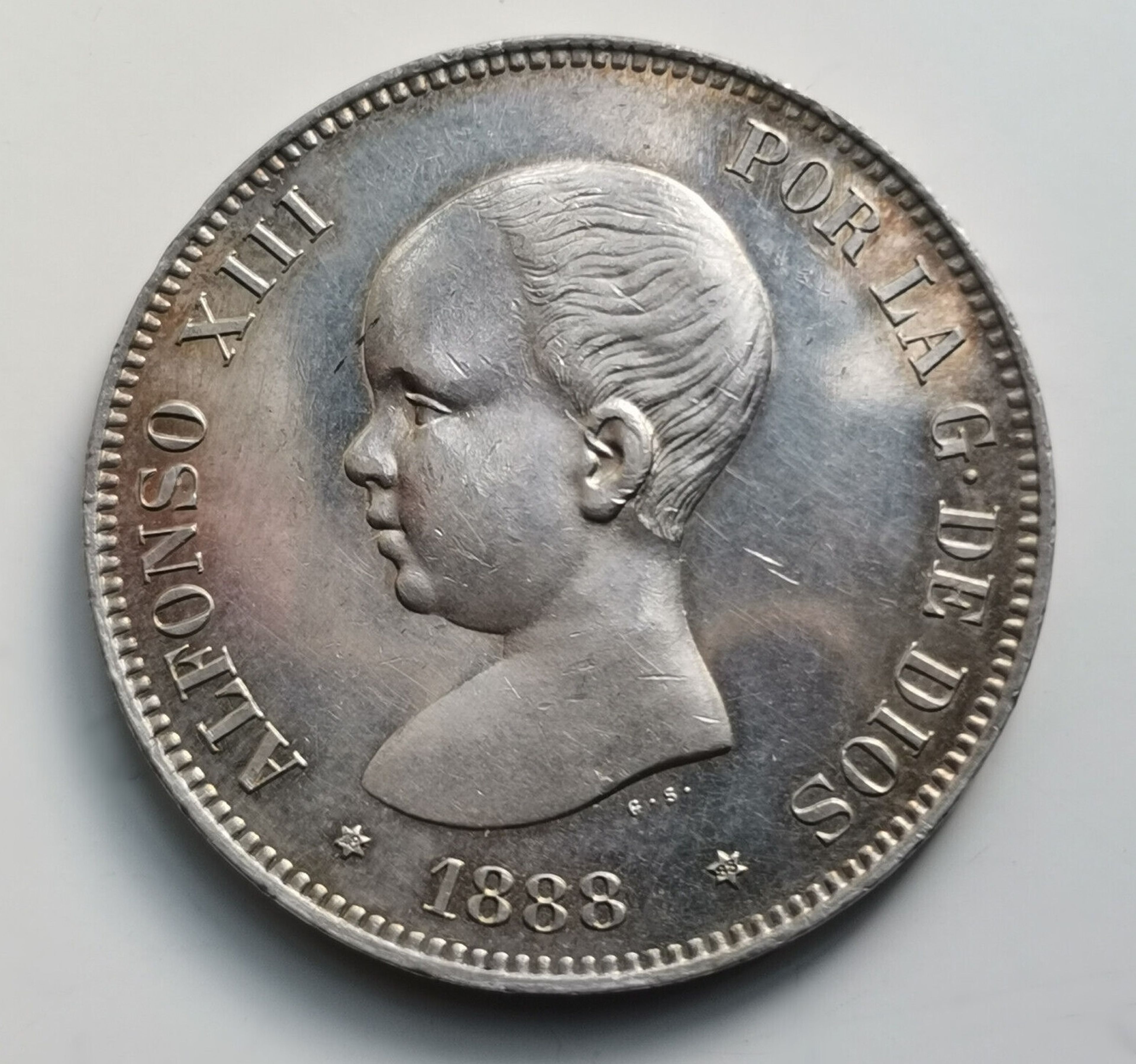 2 pesetas de 1888