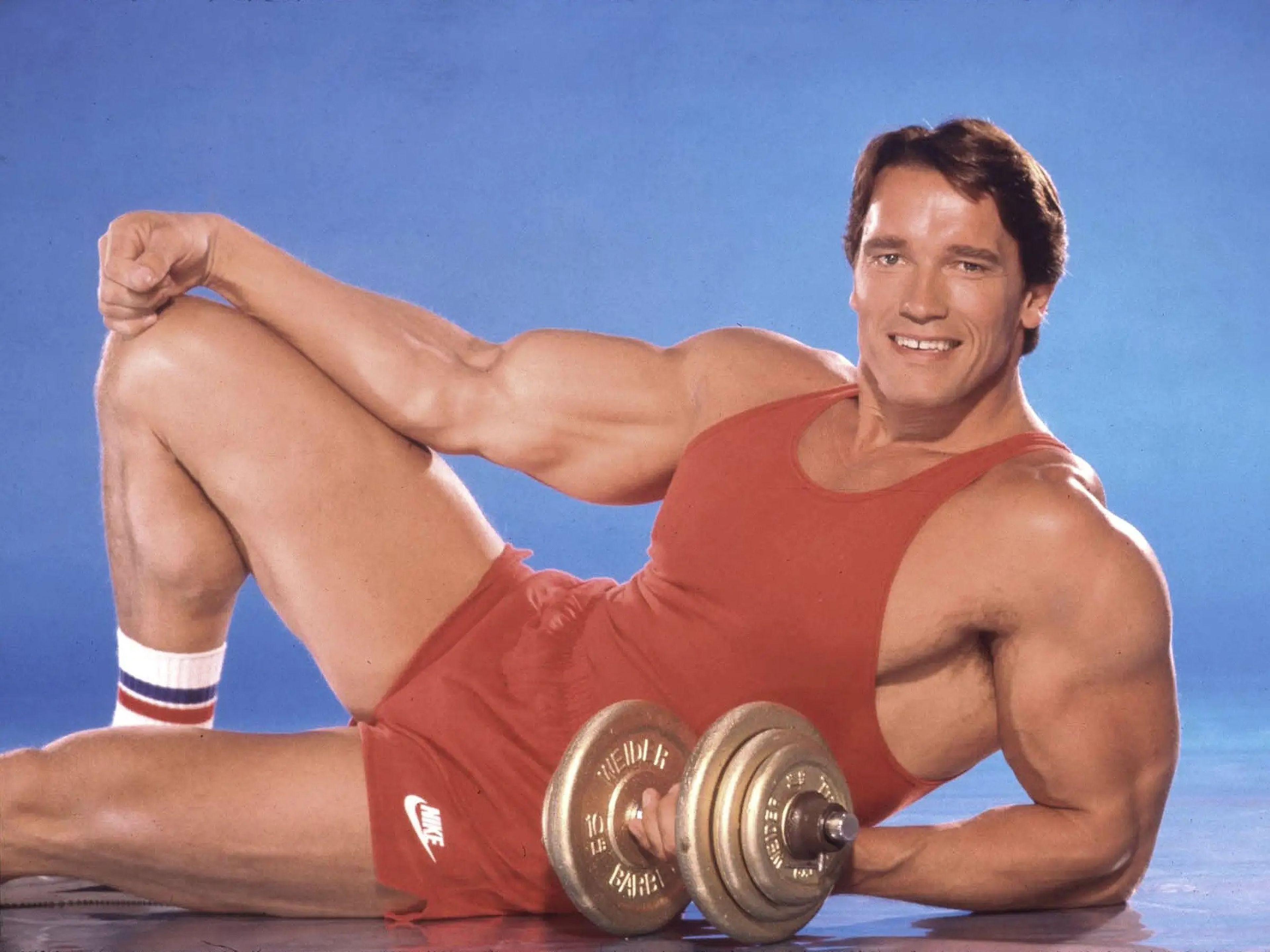 Arnold Schwarzenegger en 1985.