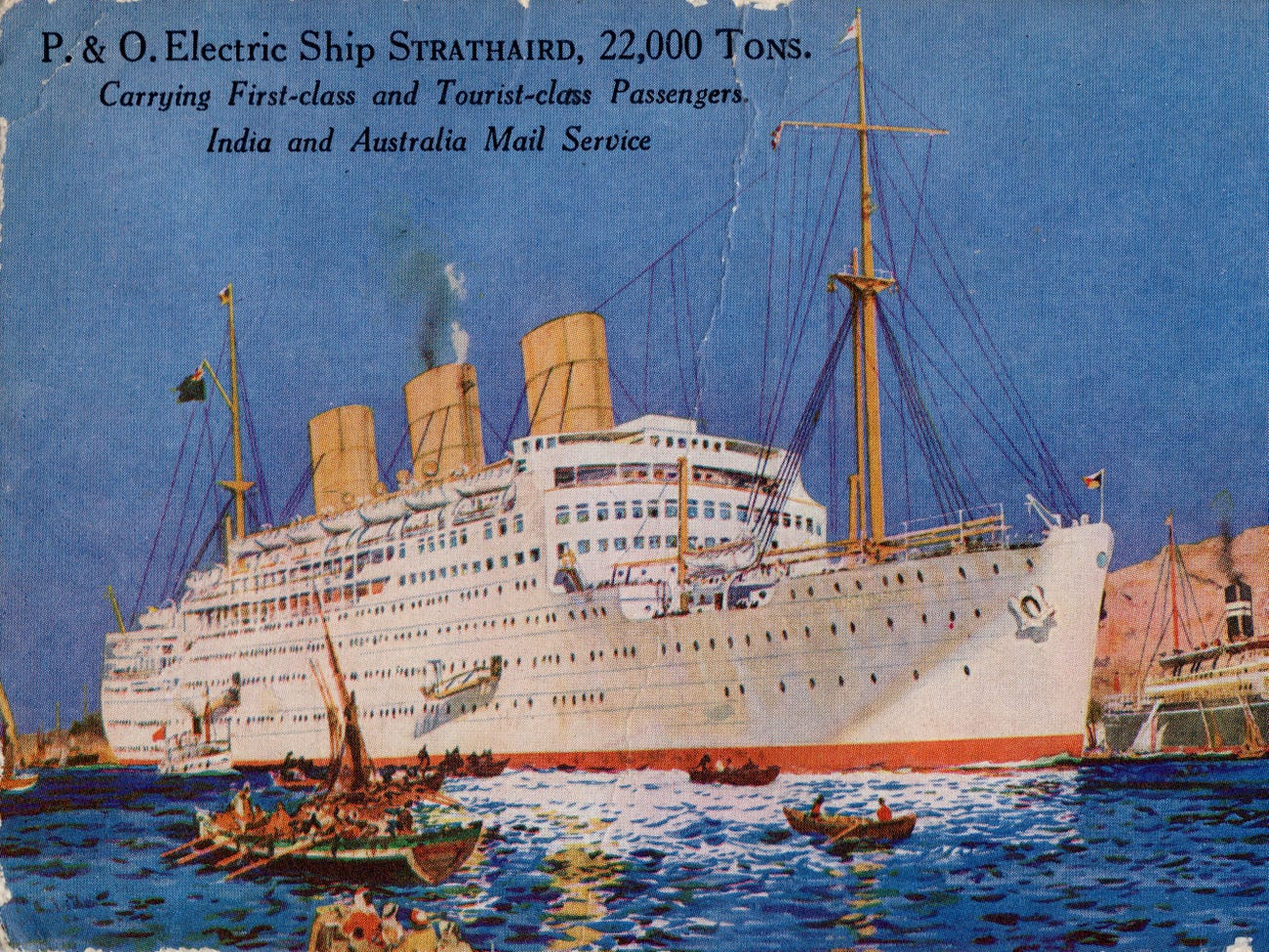 Barco eléctrico P. & O. Strathaird, 22.000 toneladas, 1932.