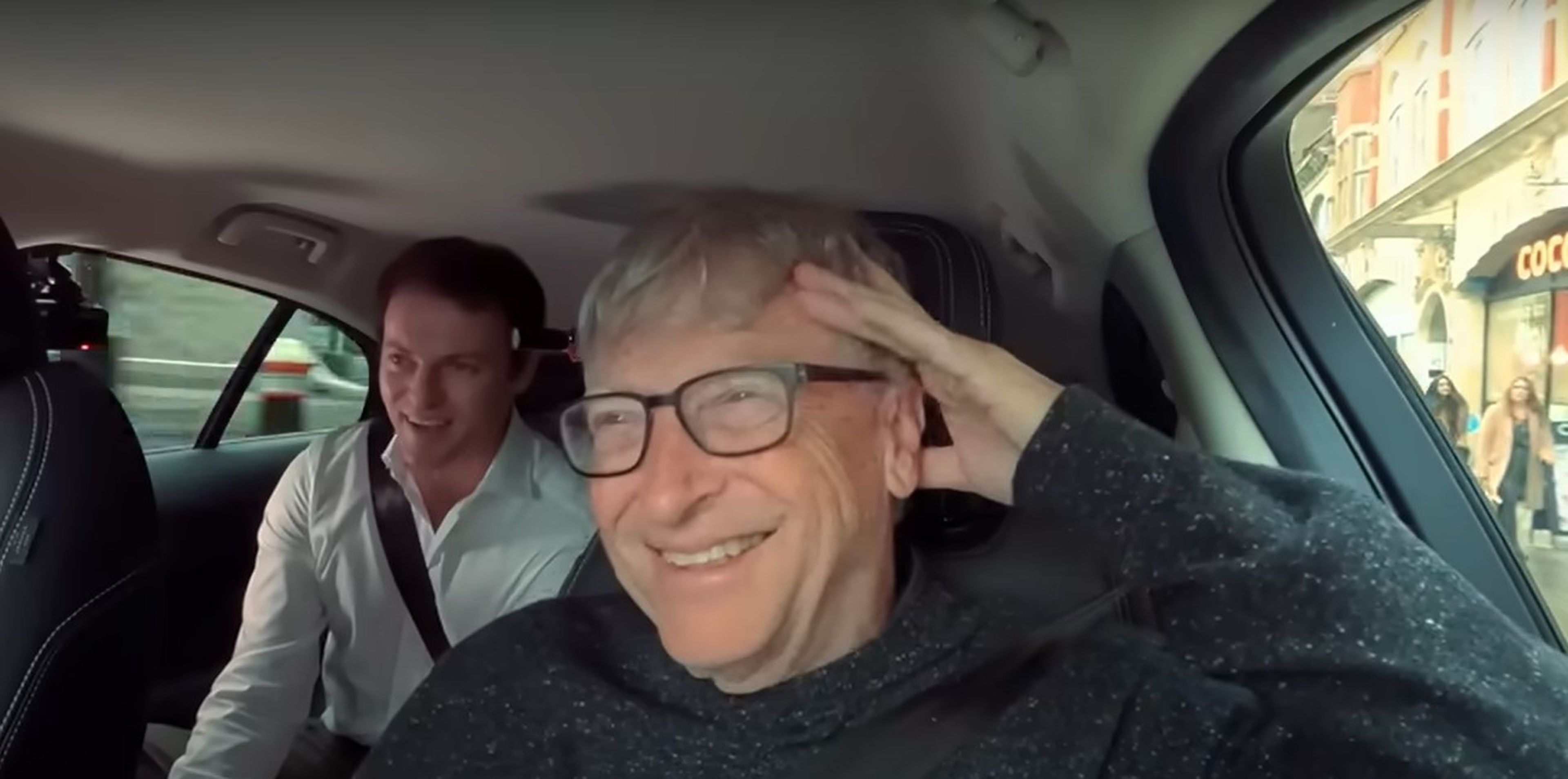 Bill Gates, en un coche autónomo.