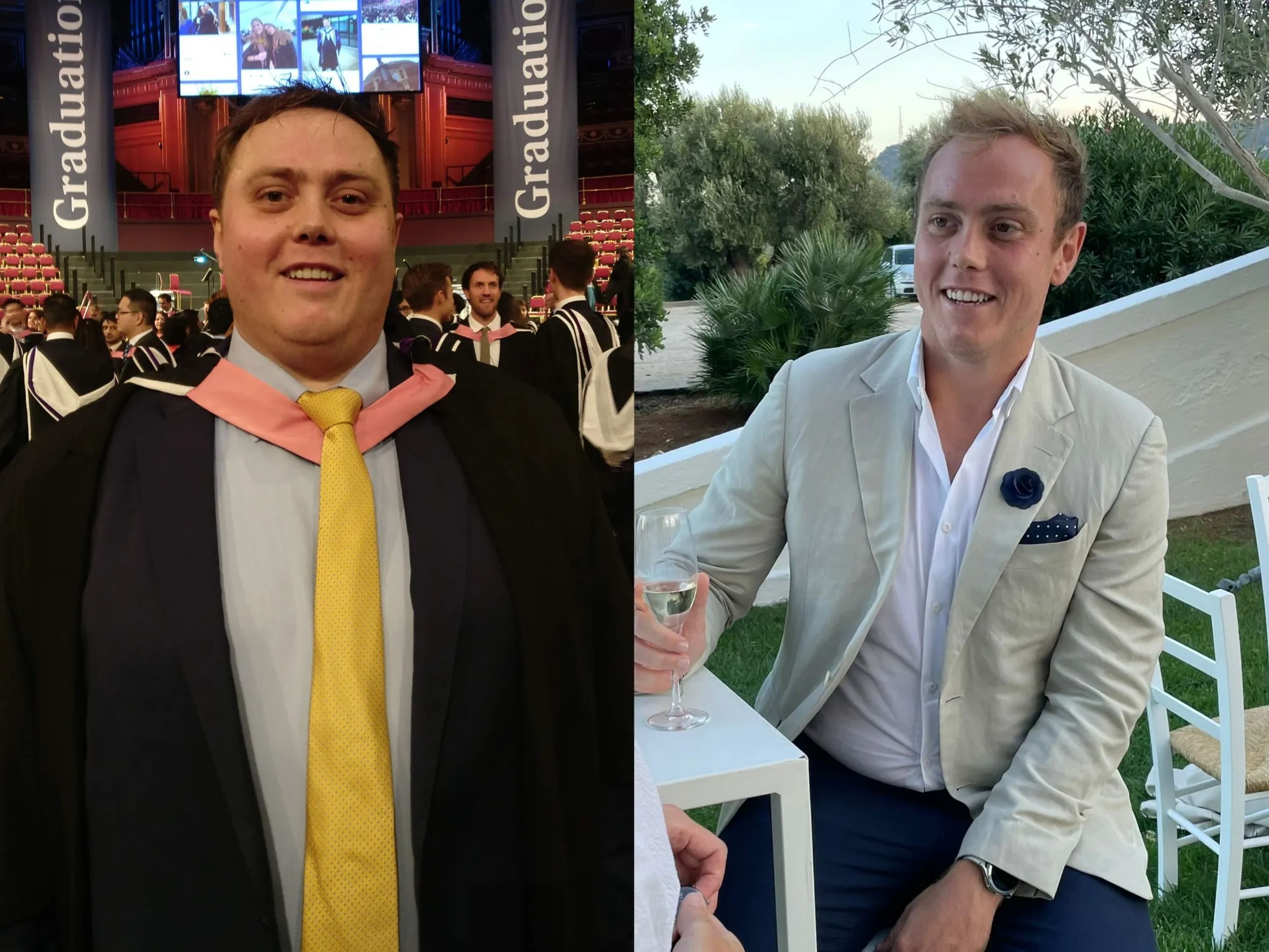 Bryan O'Keeffe before and after losing weight