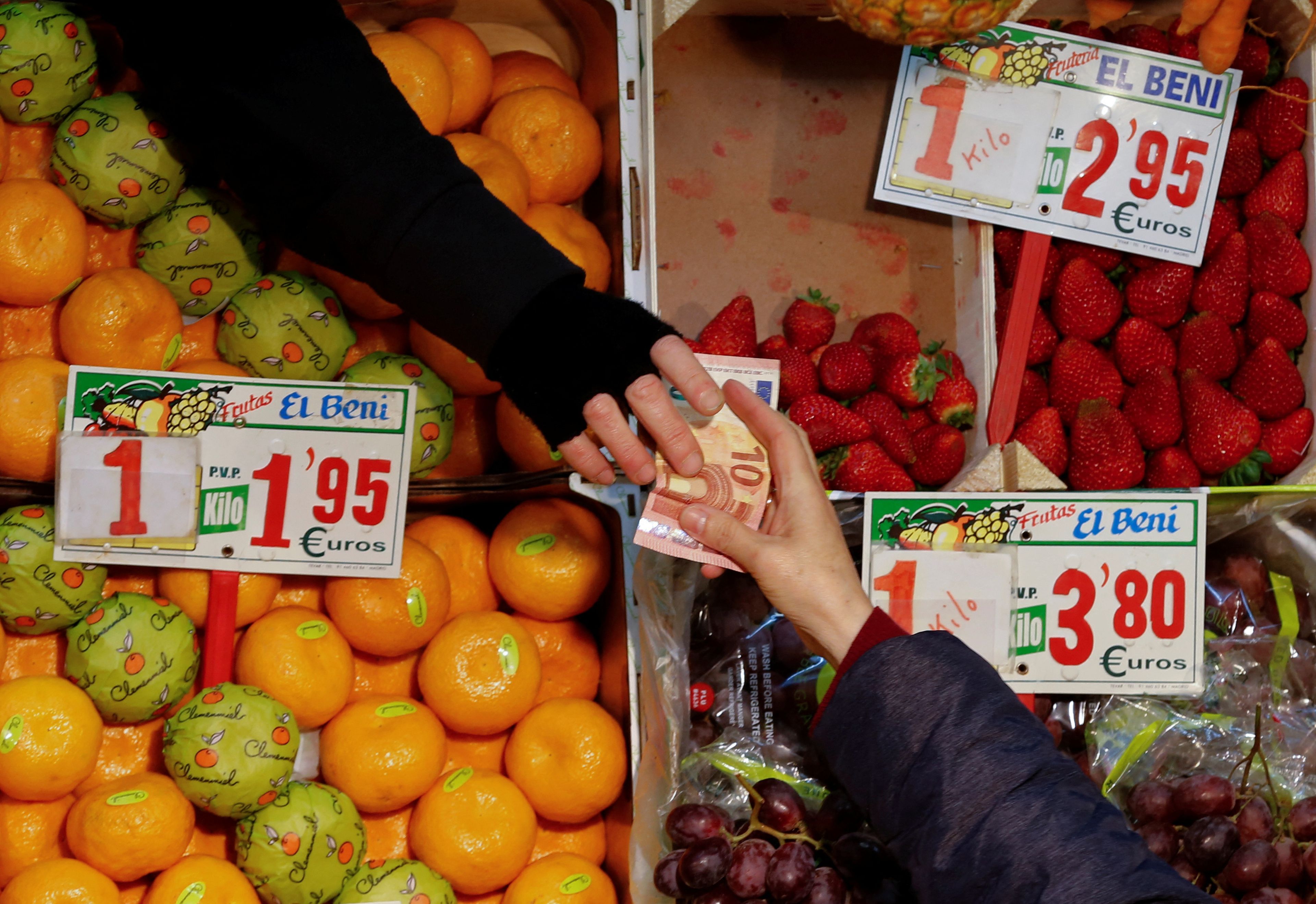 Inflación supermercado frutería