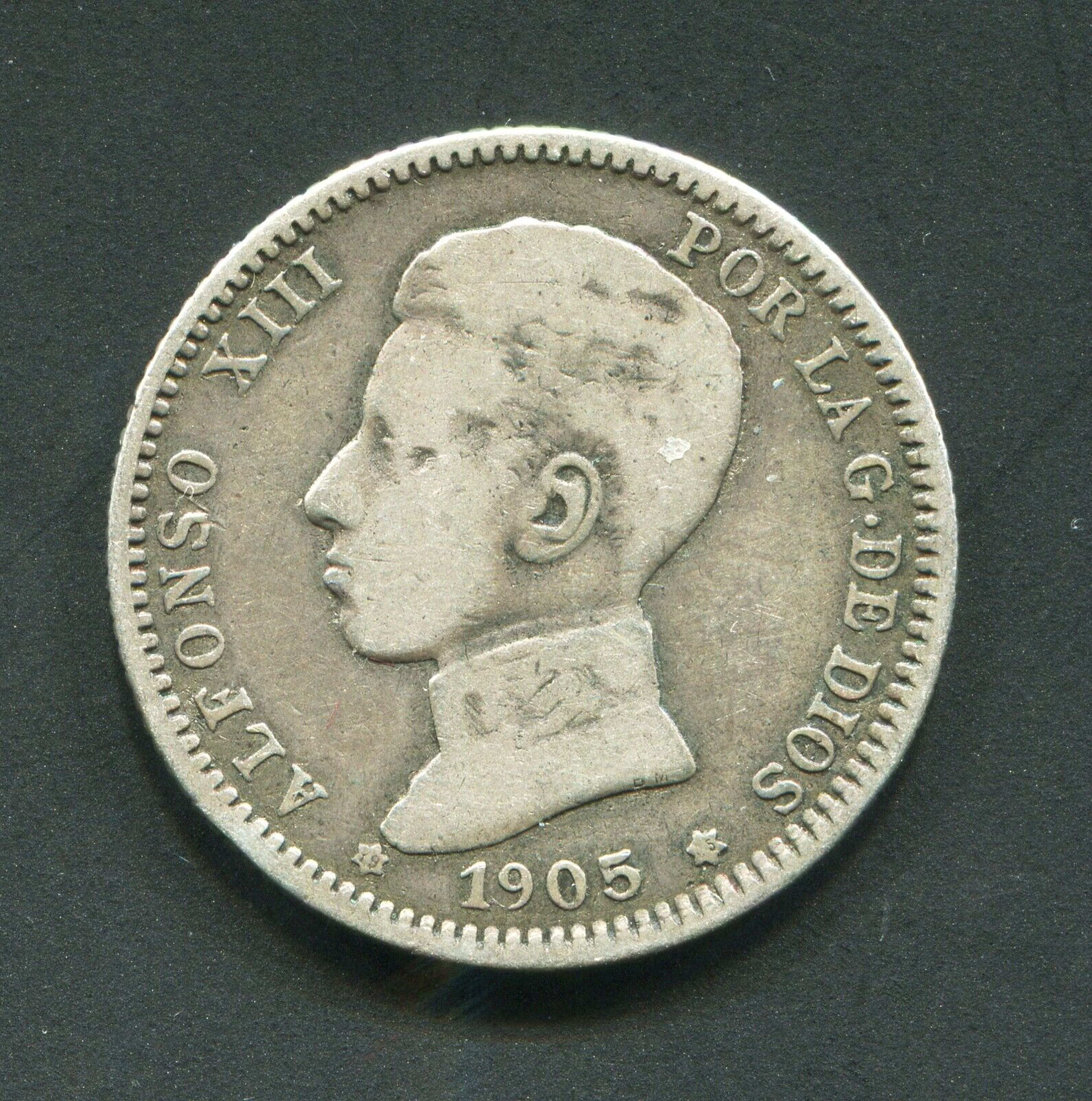 Moneda de 1 peseta de 1905