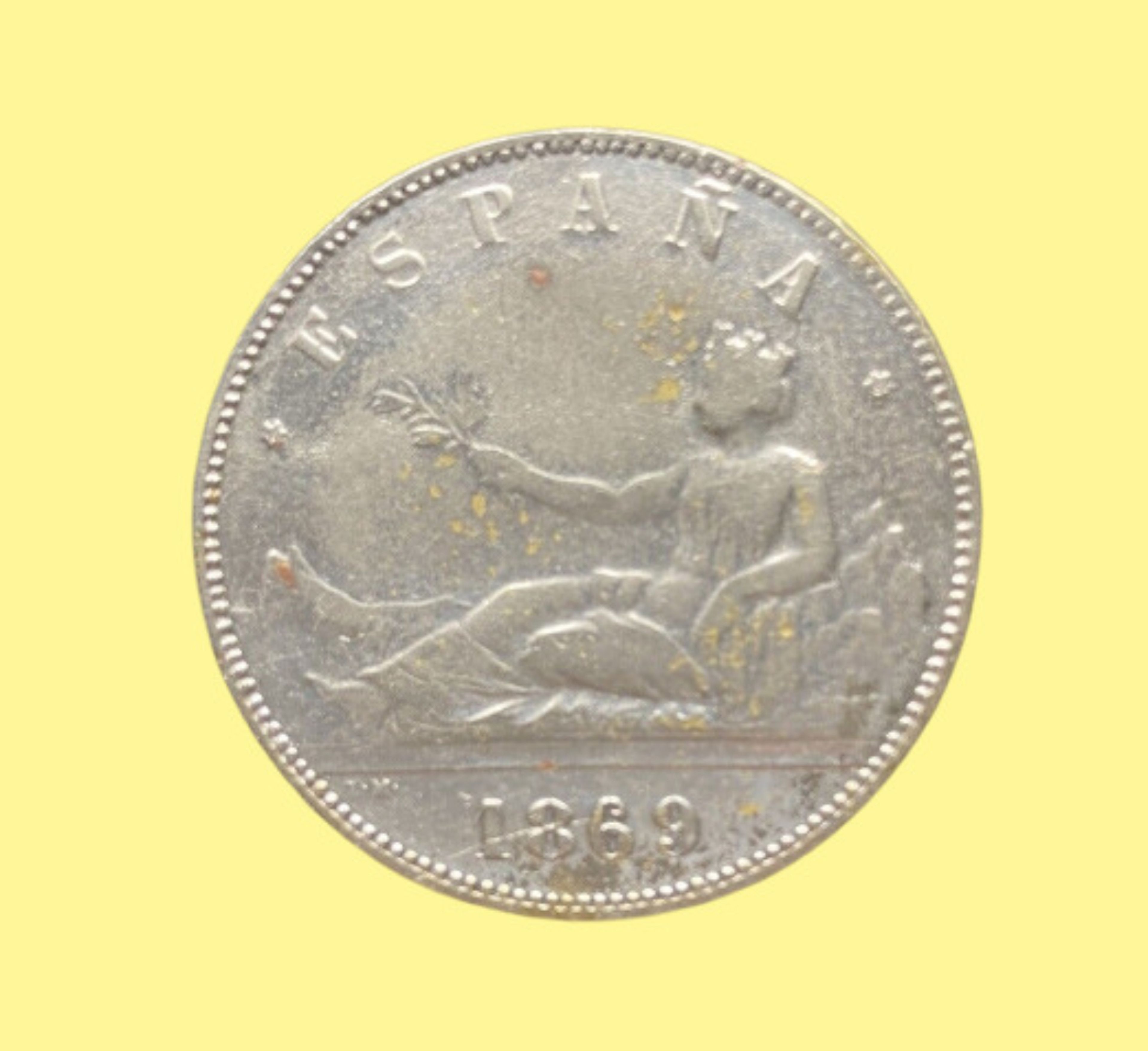 Moneda de 5 pesetas de 1862