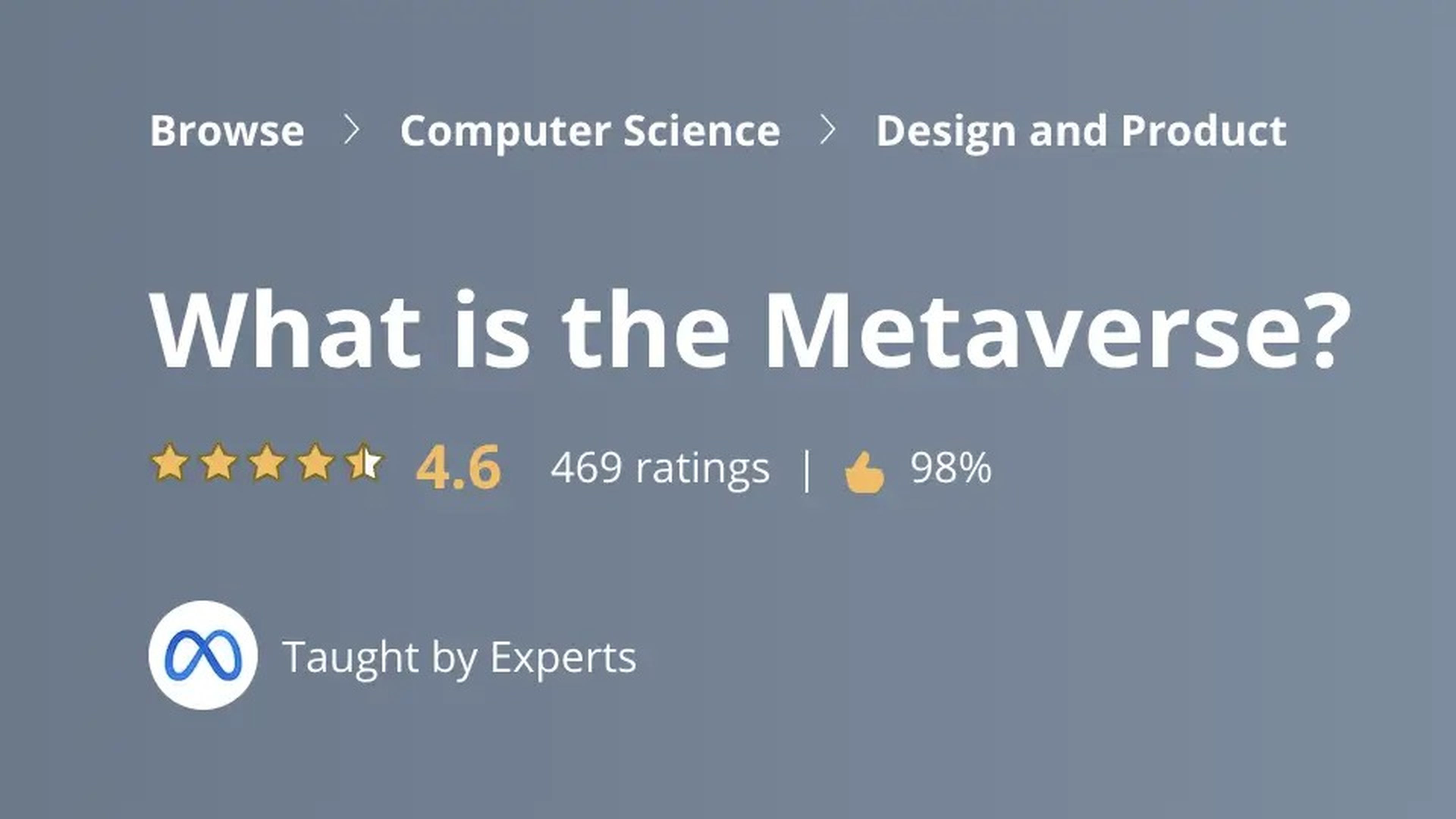 What is the Metaverse, Coursera Course