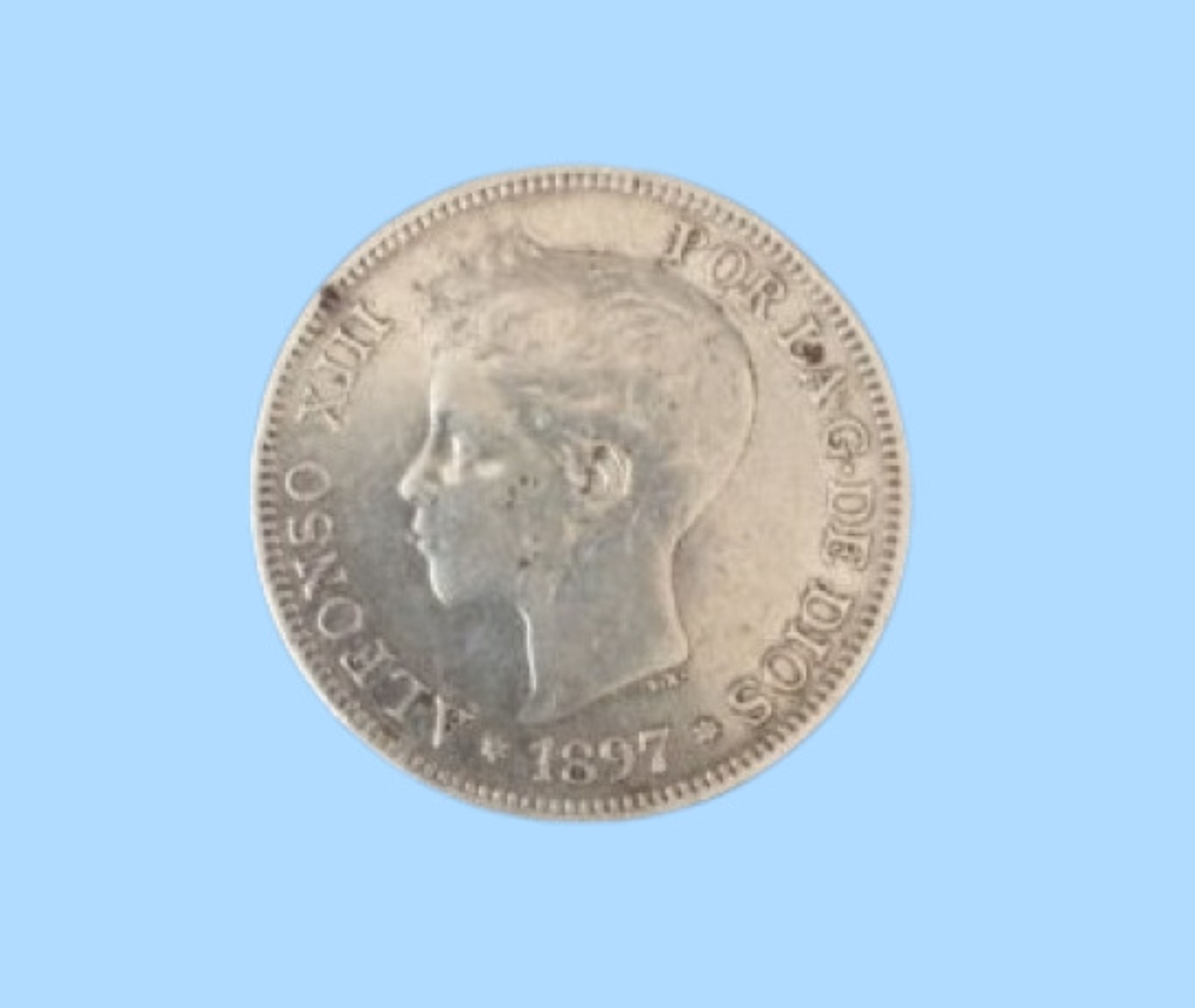 5 pesetas de 1897