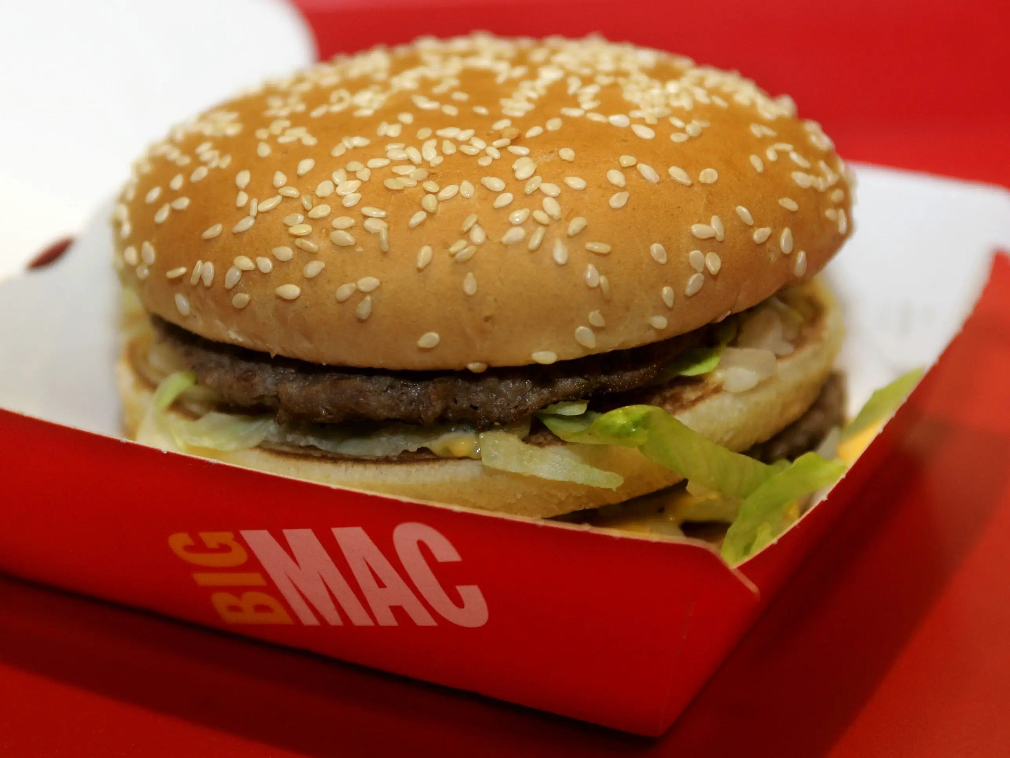 El popular Big Mac de McDonald's.