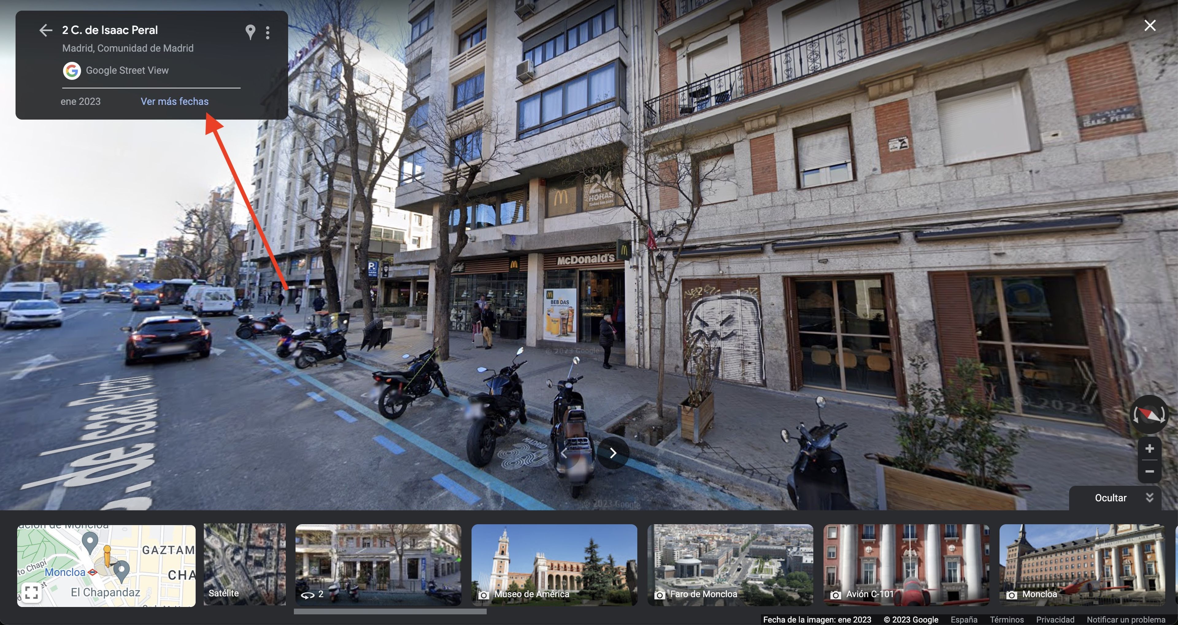 Cómo ver imágenes antiguas en Street View