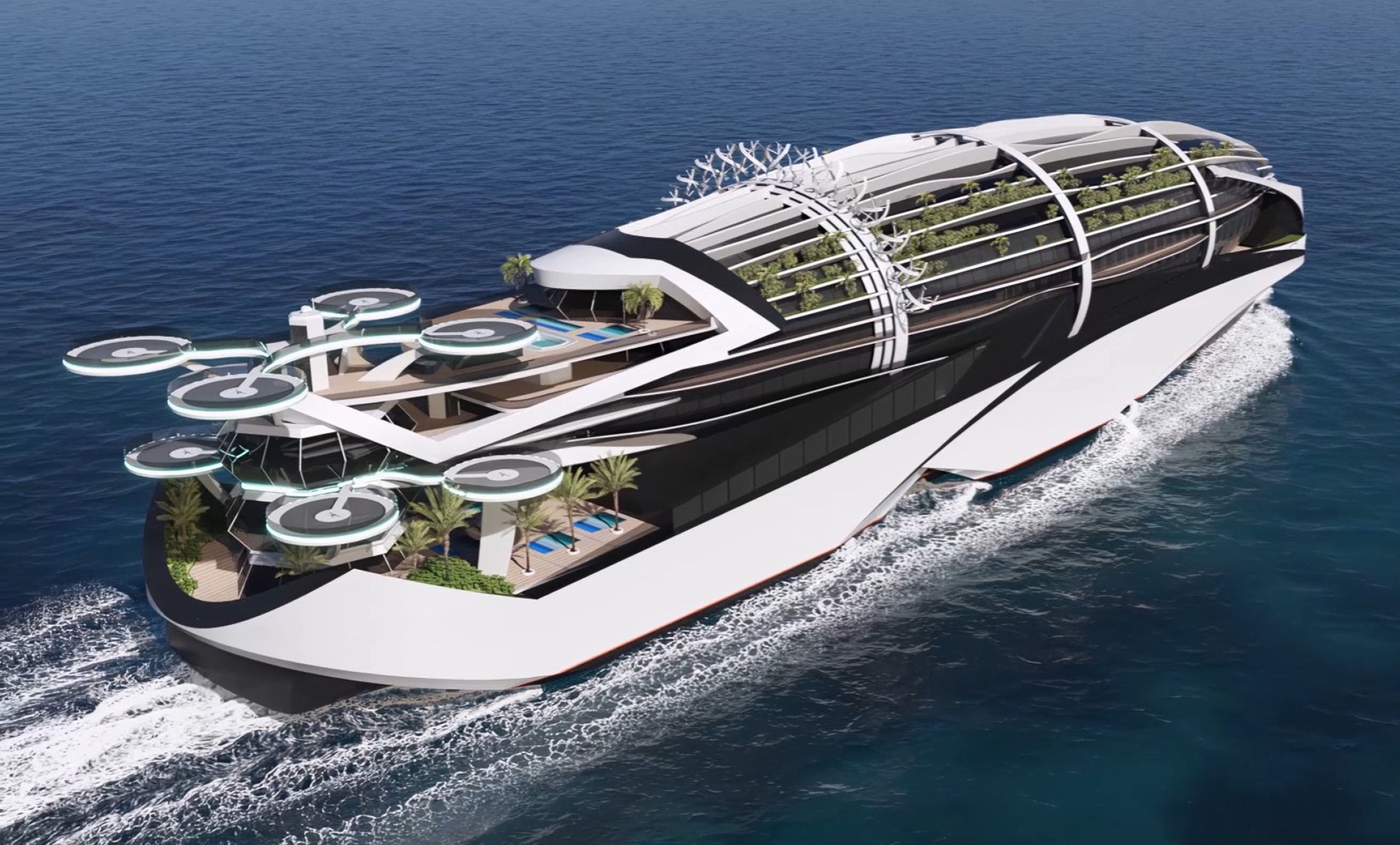 Concepto futurístico de cruceros según Meyer 