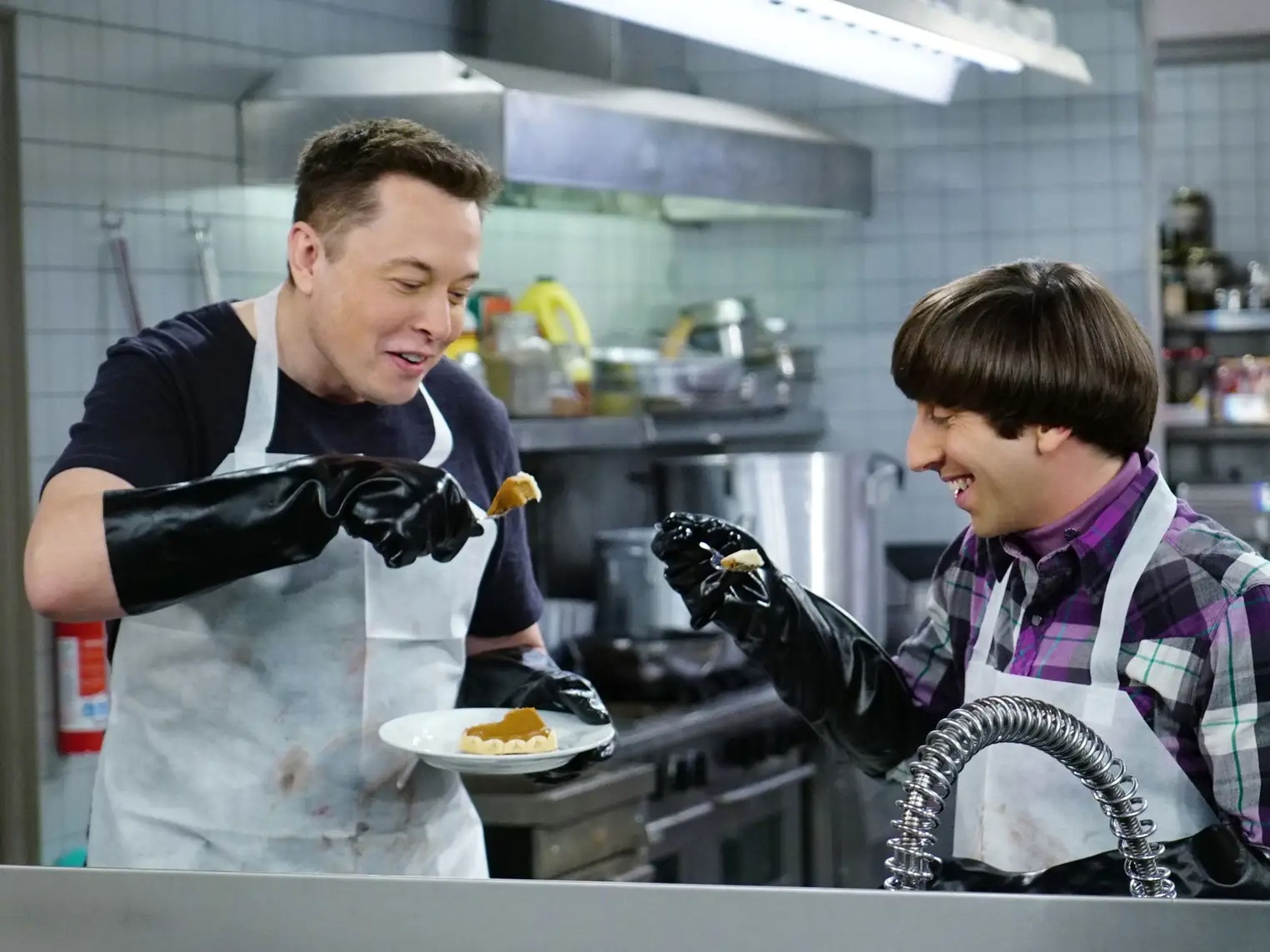 Elon Musk en un episodio de The Big Bang Theory en 2015.