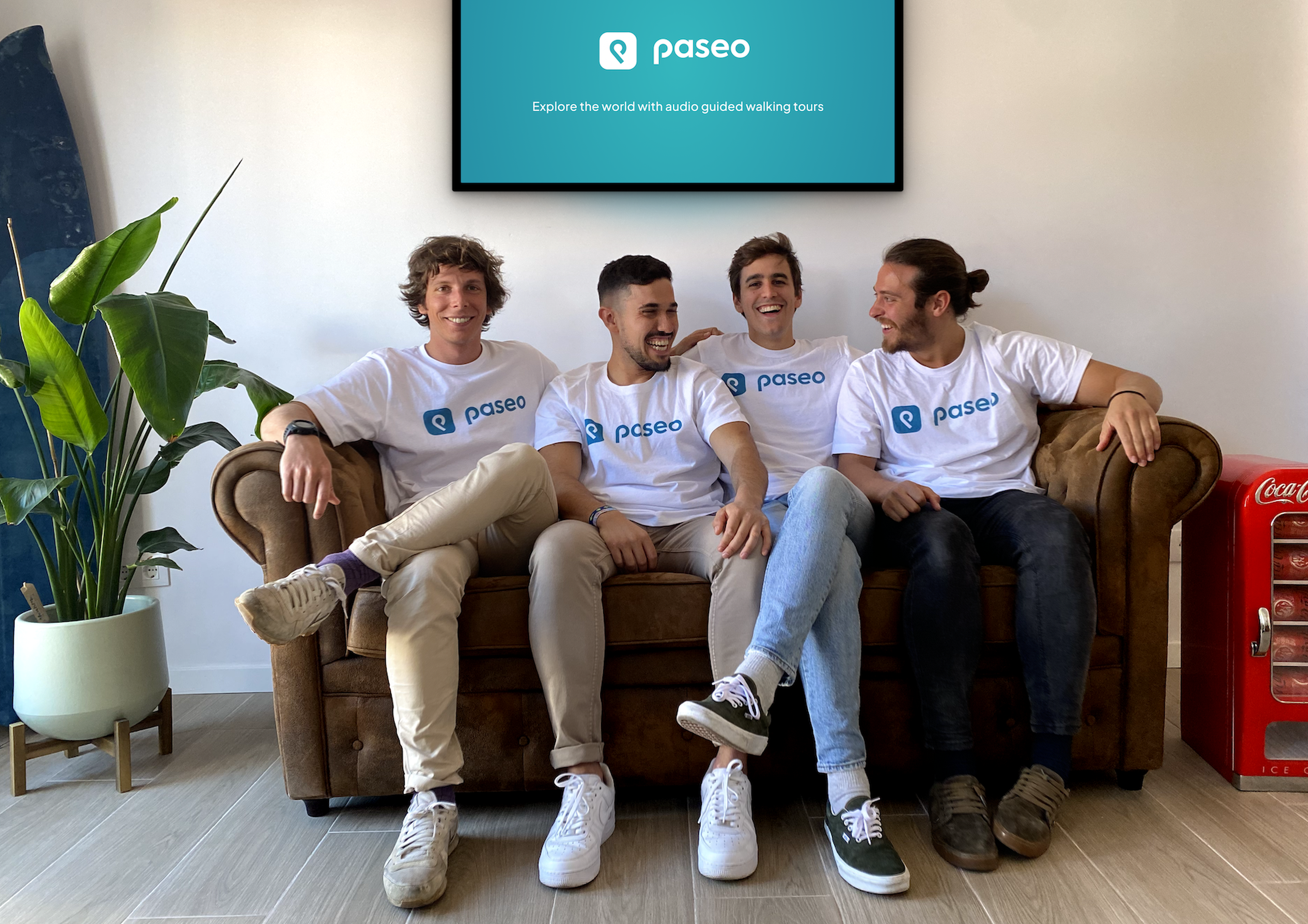 Los fundadores de Paseo, la app de audioguías.