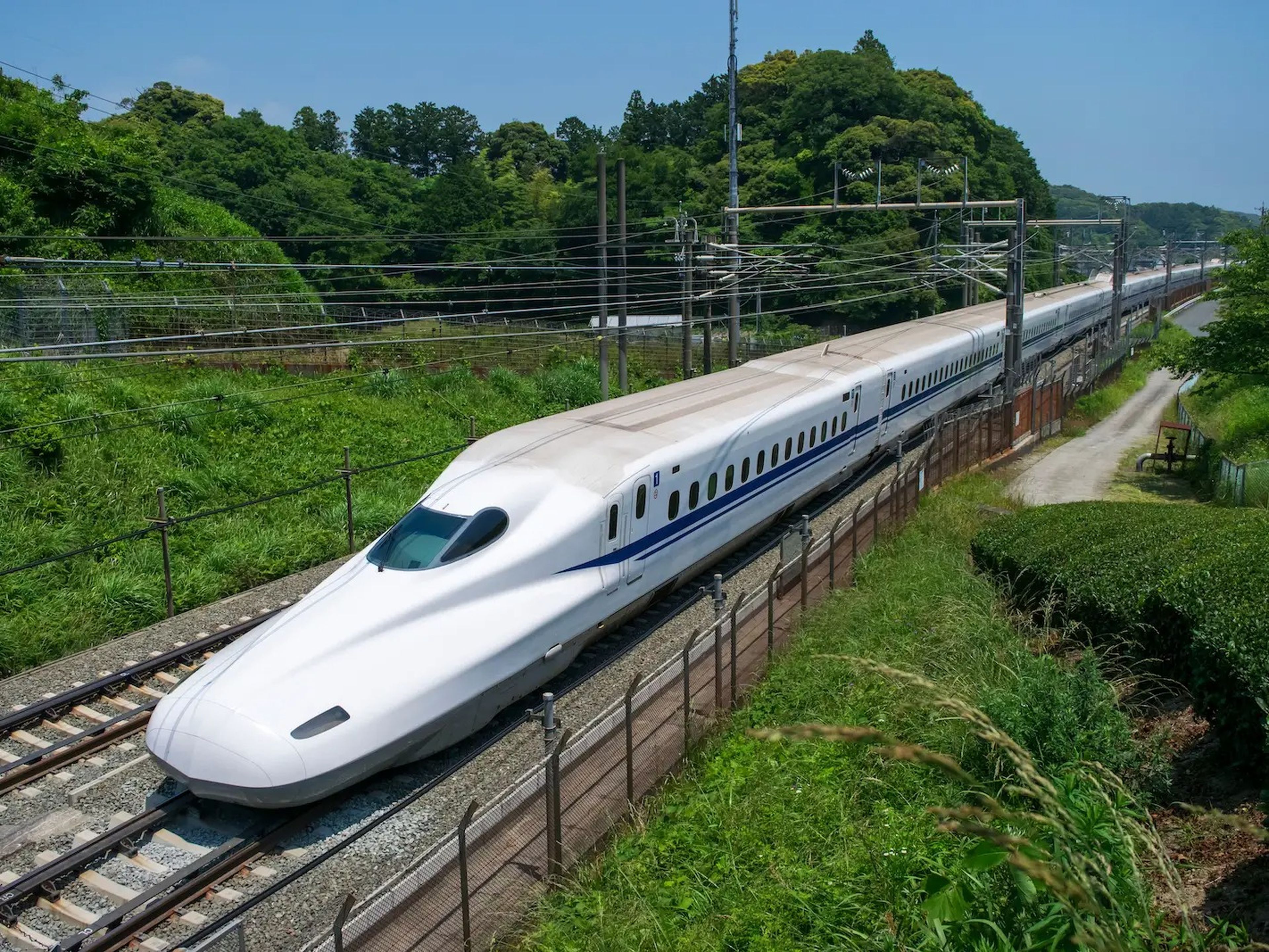 Japan shinkansen bullet train