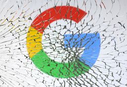Logo de Google roto