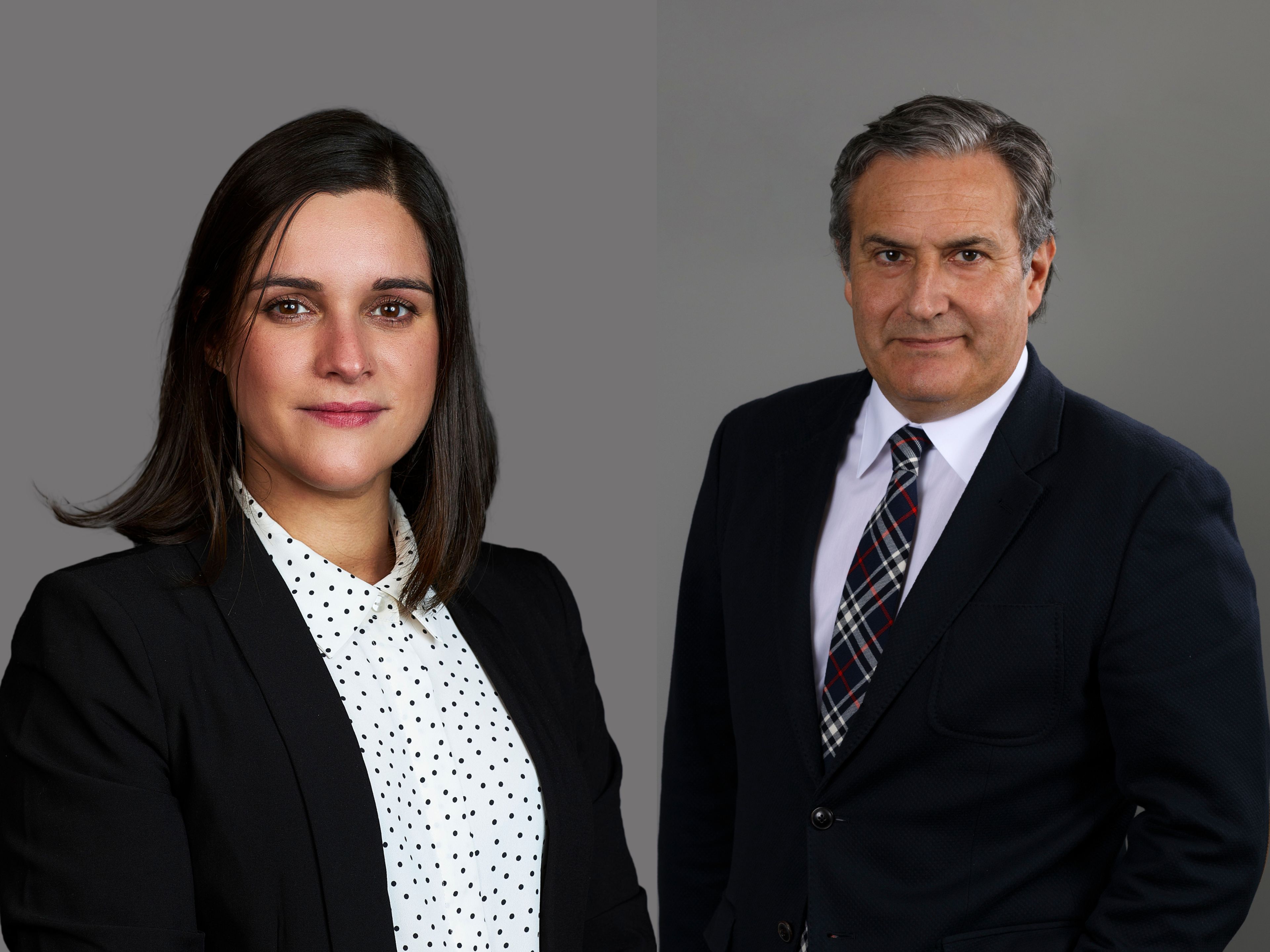 María Cerviño, responsable del área de startups y derecho tecnológico de Vento Abogados (izquierda), y Antonio Iglesias, socio y responsable del área de propiedad intelectual e industrial.