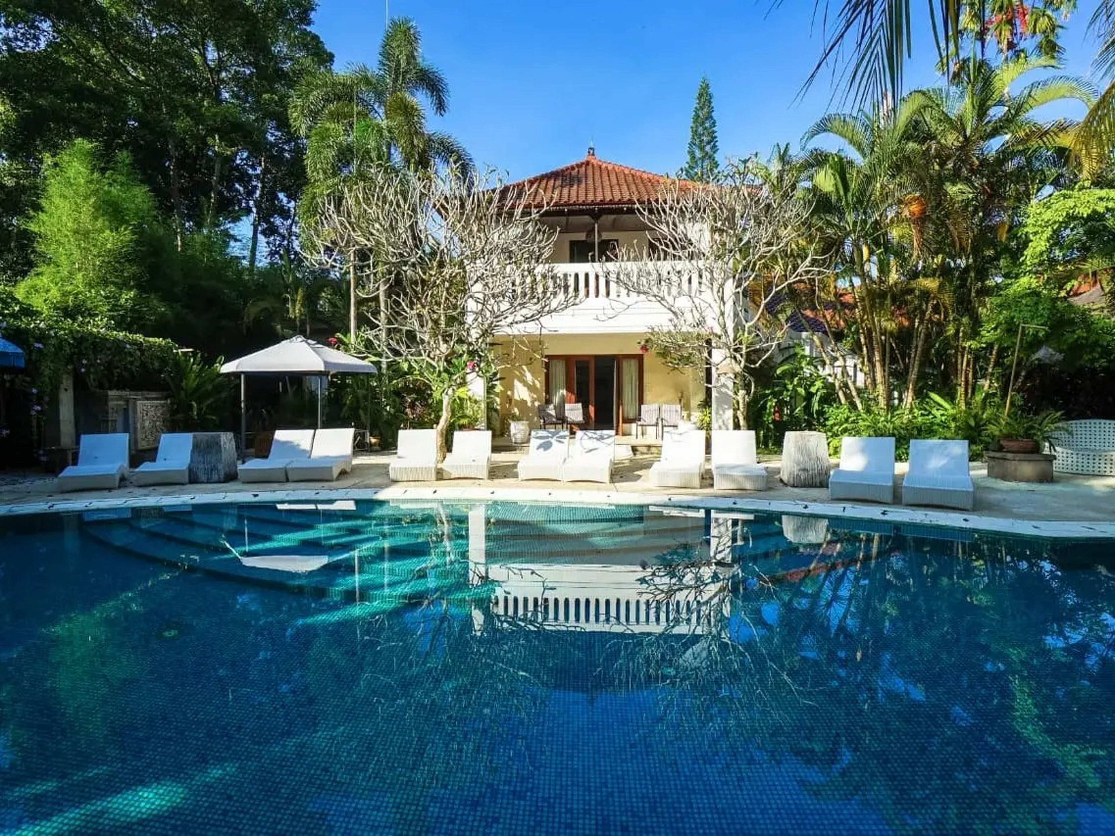 One of the swimming bools at The Mansion Bali, Ubud, Bali, "luxury hotels around the world that start under $150 a night."